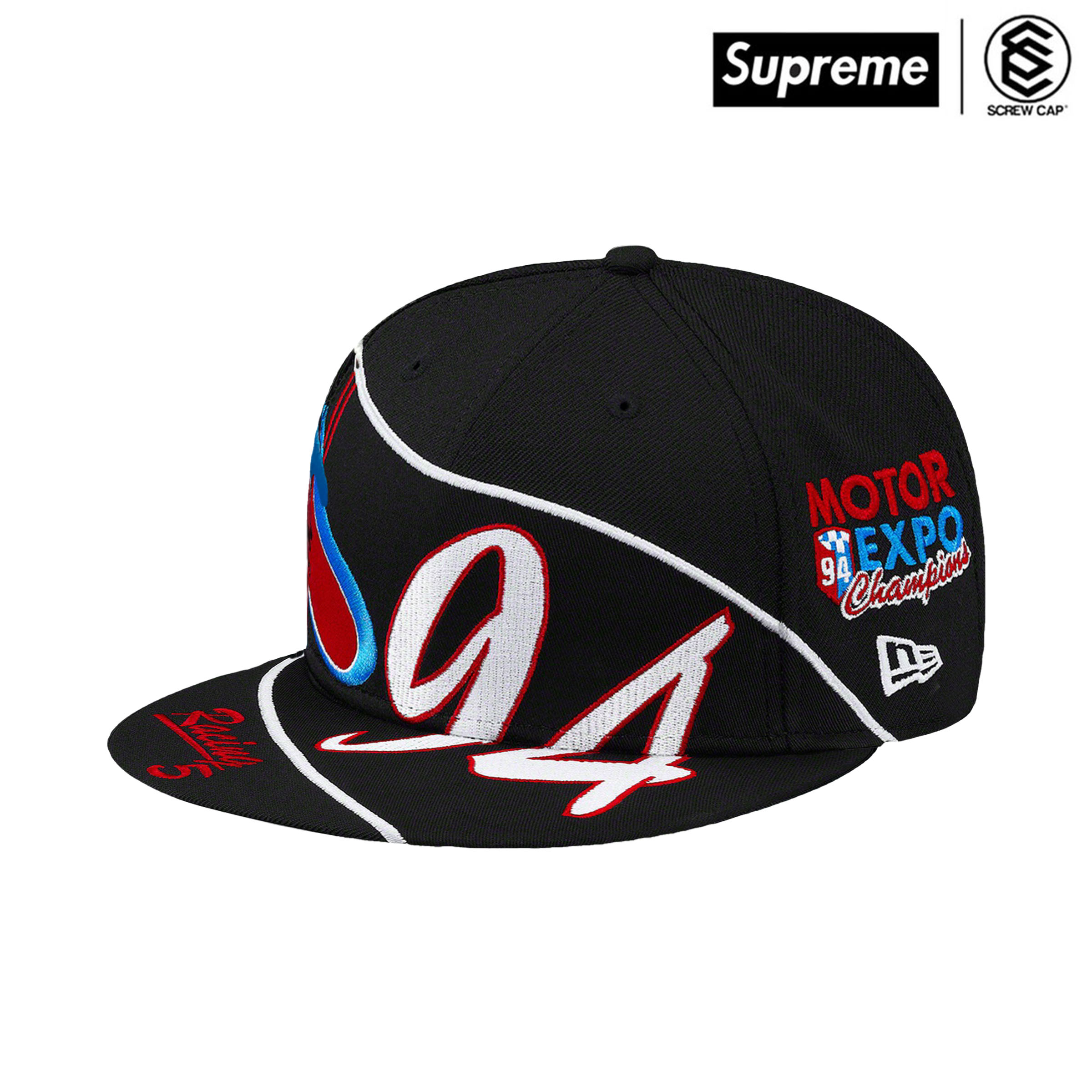 SUPREME X NEW ERA 59FIFTY 5950 RACING 黑棒球帽⫷ScrewCap⫸ | Yahoo