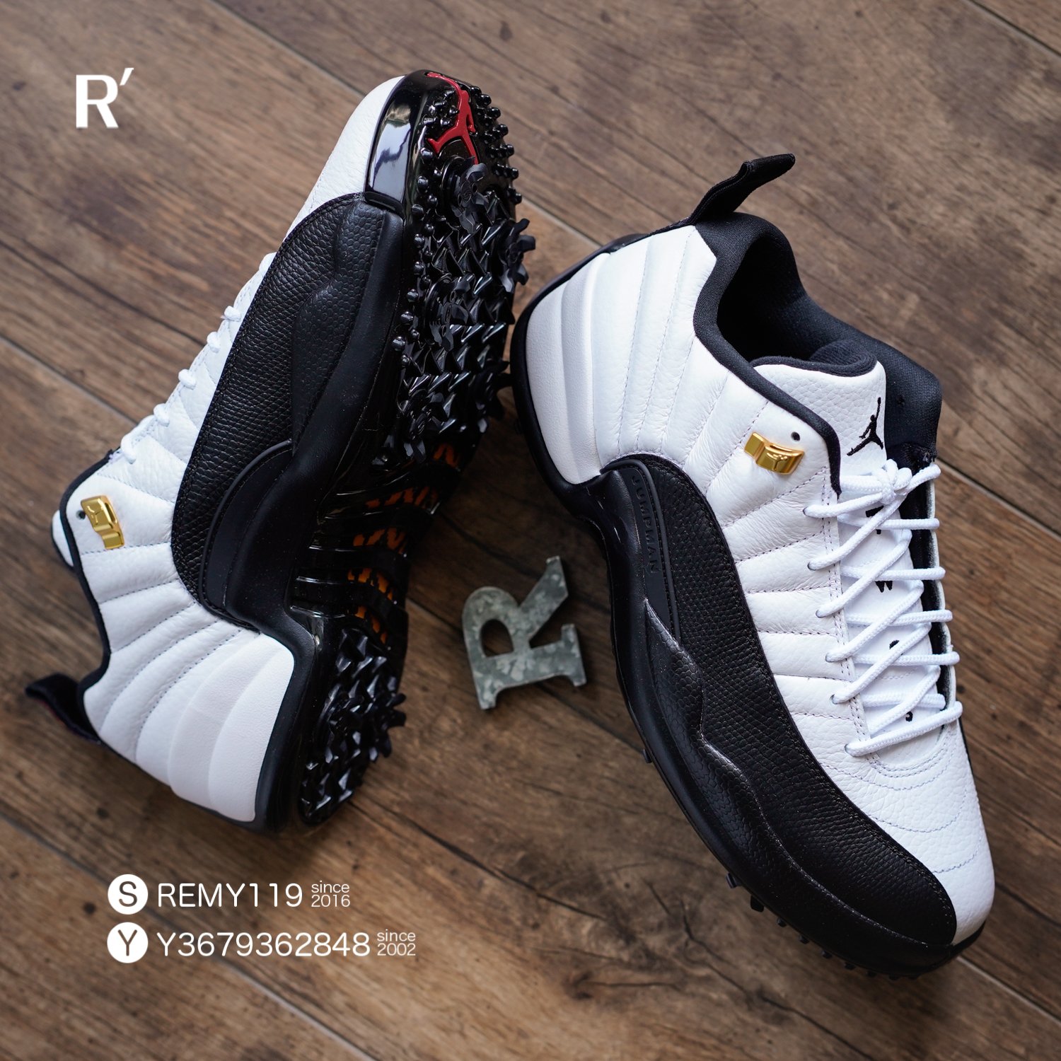 R'代購Air Jordan 12 Low Golf Taxi 黑白高爾夫DH4120-100 | Yahoo奇摩拍賣