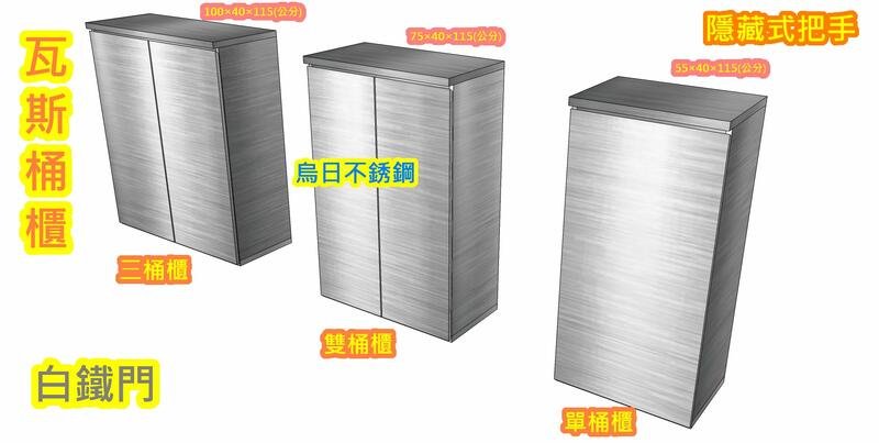 全新製品【不銹鋼雙口瓦斯桶櫃(隱藏式白鐵門)】白鐵 瓦斯箱、不鏽鋼瓦斯桶 掃把櫃 置物箱 瓦斯桶台 可放戶外