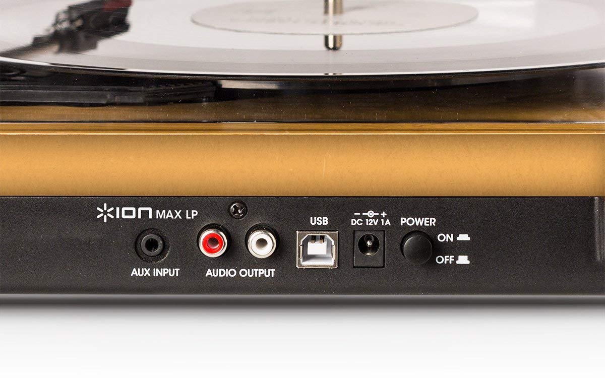 Ion Audio 黑膠唱片機MAX LP 黑膠唱片機復古留聲機質感【全日空