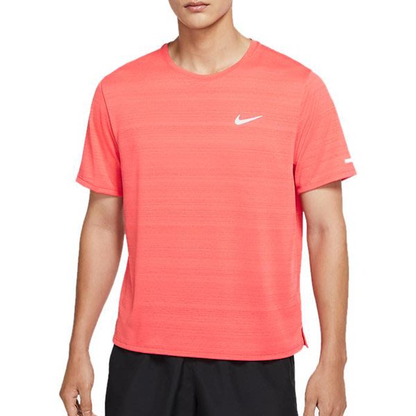 NIKE】~ MILER 男跑步上衣慢跑短袖T恤圓領衫吸濕排汗快乾CU5993-814 橘