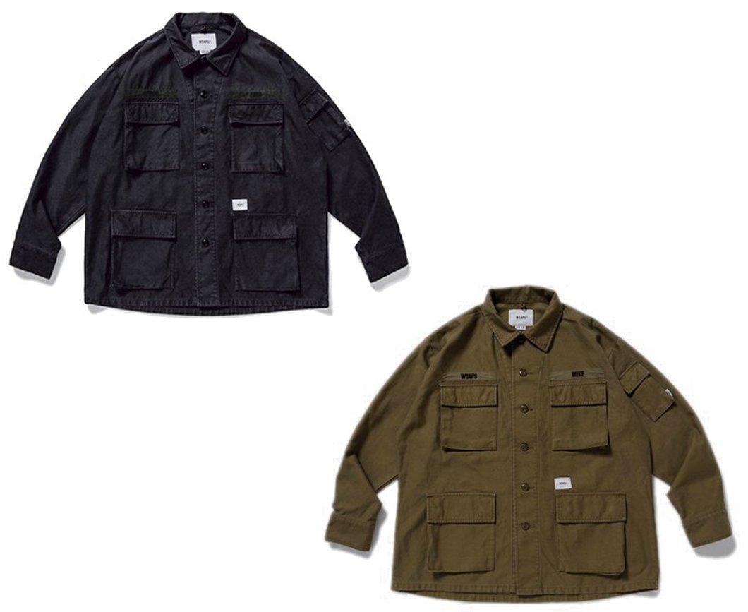 希望商店】WTAPS JUNGLE LS 01 20SS 蠟染反戰四袋軍衫| Yahoo奇摩拍賣