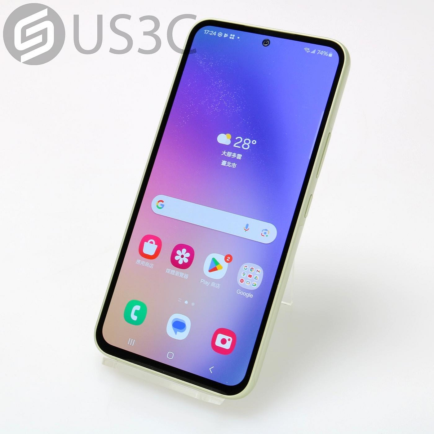 【US3C-桃園春日店】【一元起標】Samsung Galaxy A54 5G 8G/256G SM-A5460 綠色 6.4 吋 5000萬畫素 原廠保固中