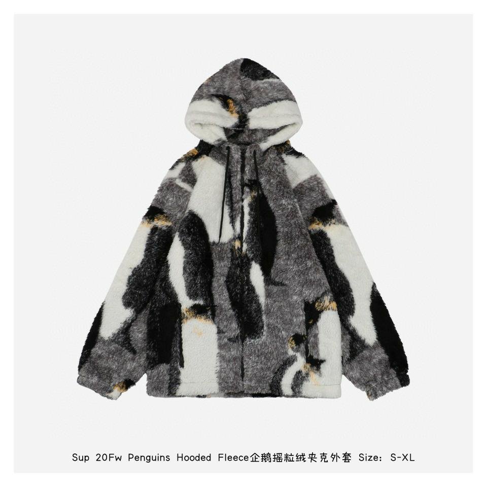 Supreme 20Fw Penguins Hooded Fleece企鵝搖粒絨夾克外套| Yahoo奇摩拍賣