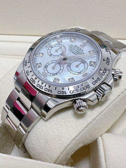 ROLEX 勞力士 Daytona 迪通拿 116509NG 白金 白色貝殼面盤 二手美品