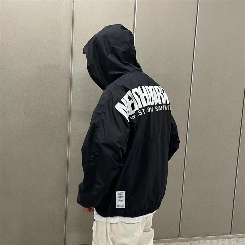 希望商店】NEIGHBORHOOD ANORAK / E-JK 22AW 尼龍半拉鍊衝鋒衣夾克