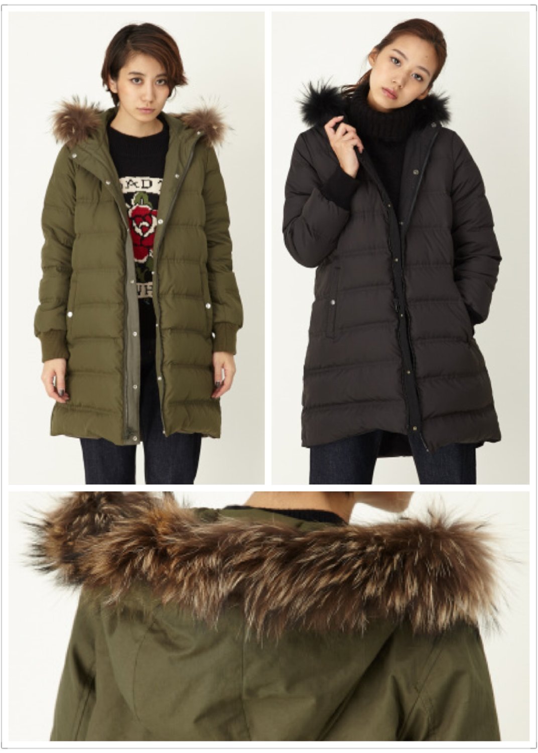 預購】日本連線moussy正反兩面穿80%羽絨外套保暖N3B大衣外套SLY