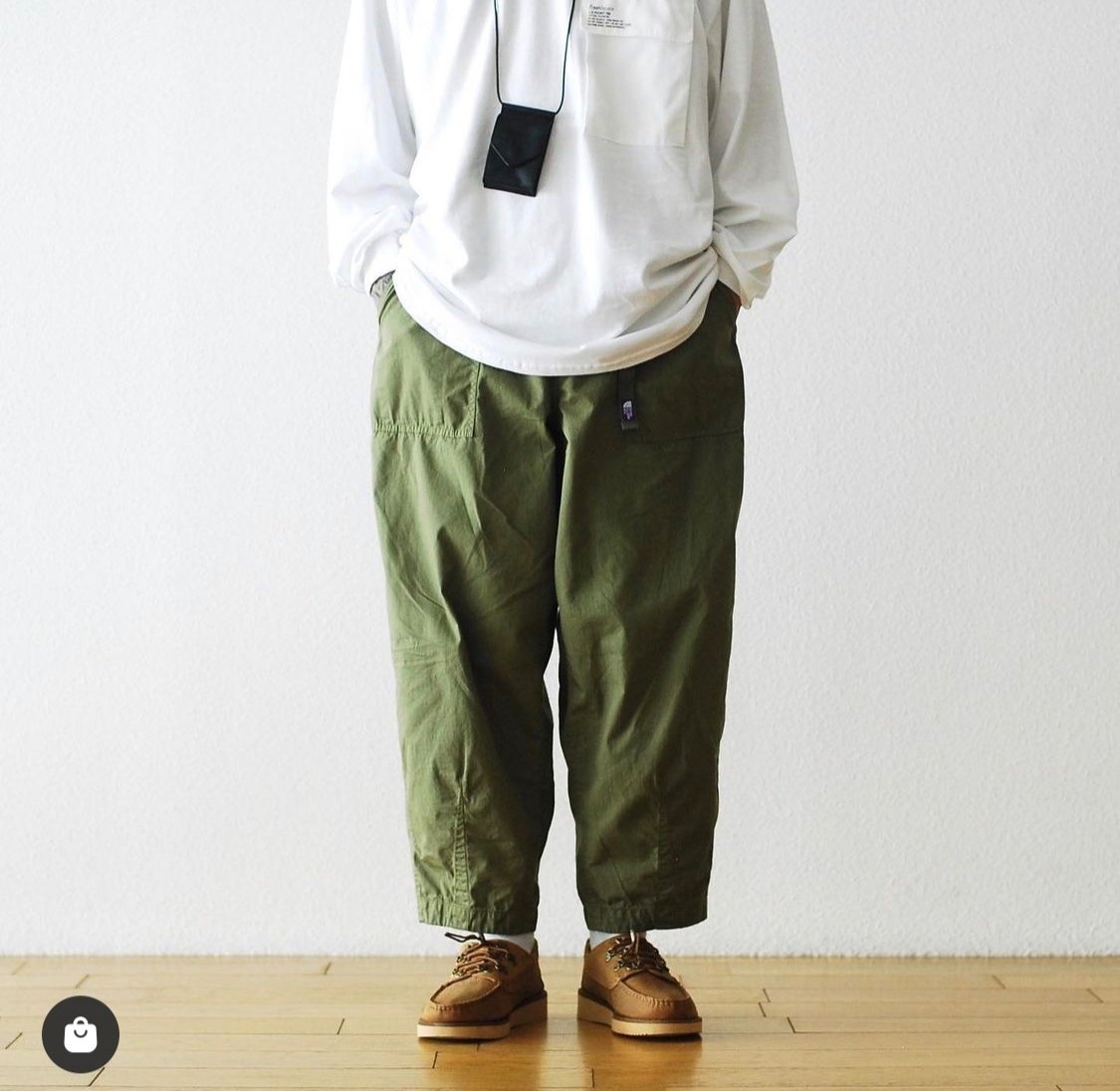 Koala海購PURPLE LABEL RIPSTOP WIDE CROPPED PANTS 紫標機能闊腿長褲