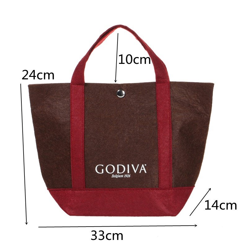 GODIVA 日本福袋限定四色可選毛氈托特包提袋托特包午餐袋手提包便當包