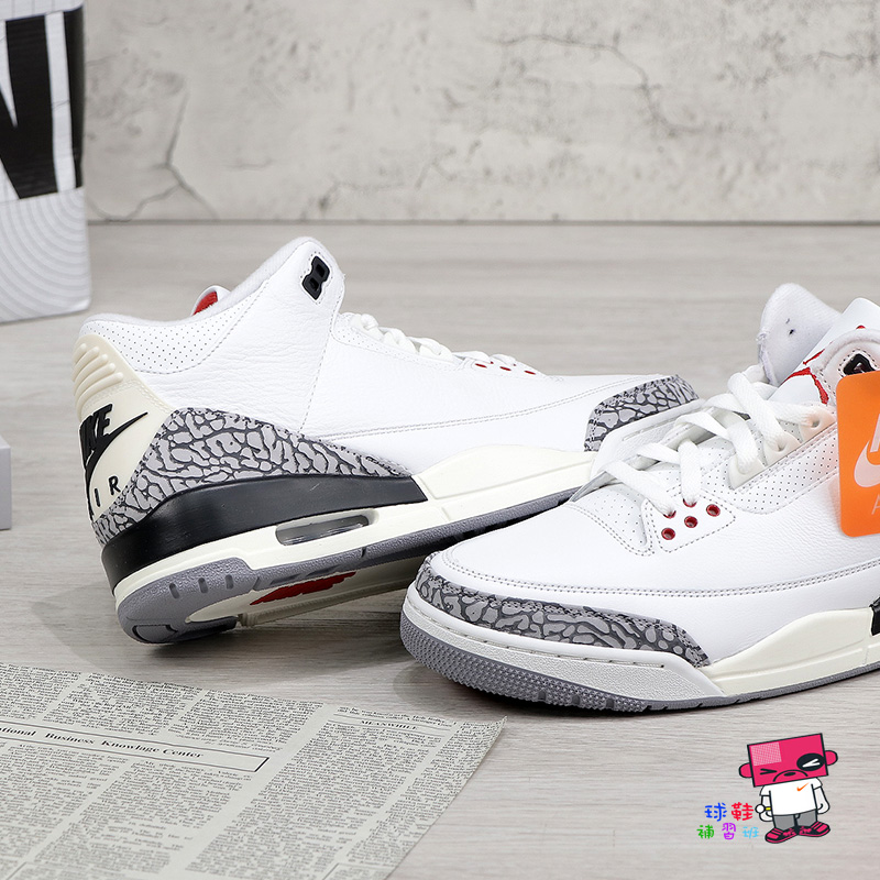 球鞋補習班NIKE AIR JORDAN 3 OG WHITE CEMENT 白水泥爆裂紋男DN3707