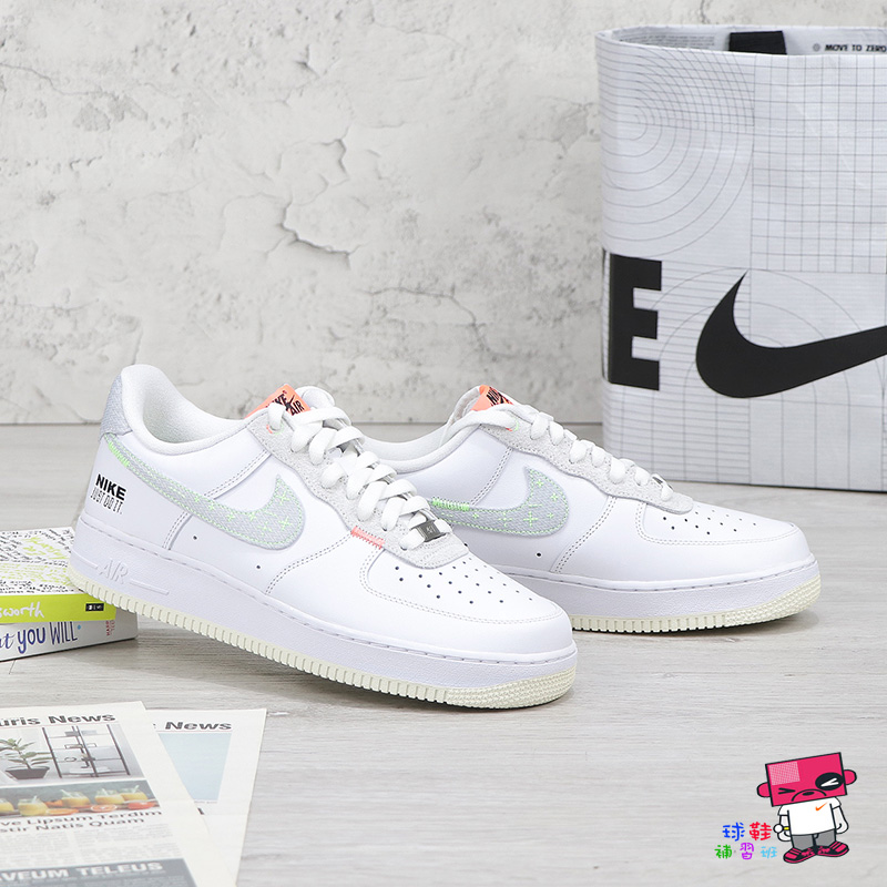 Nike Air Force 1 Low White/Neon Stitch FB1853-111