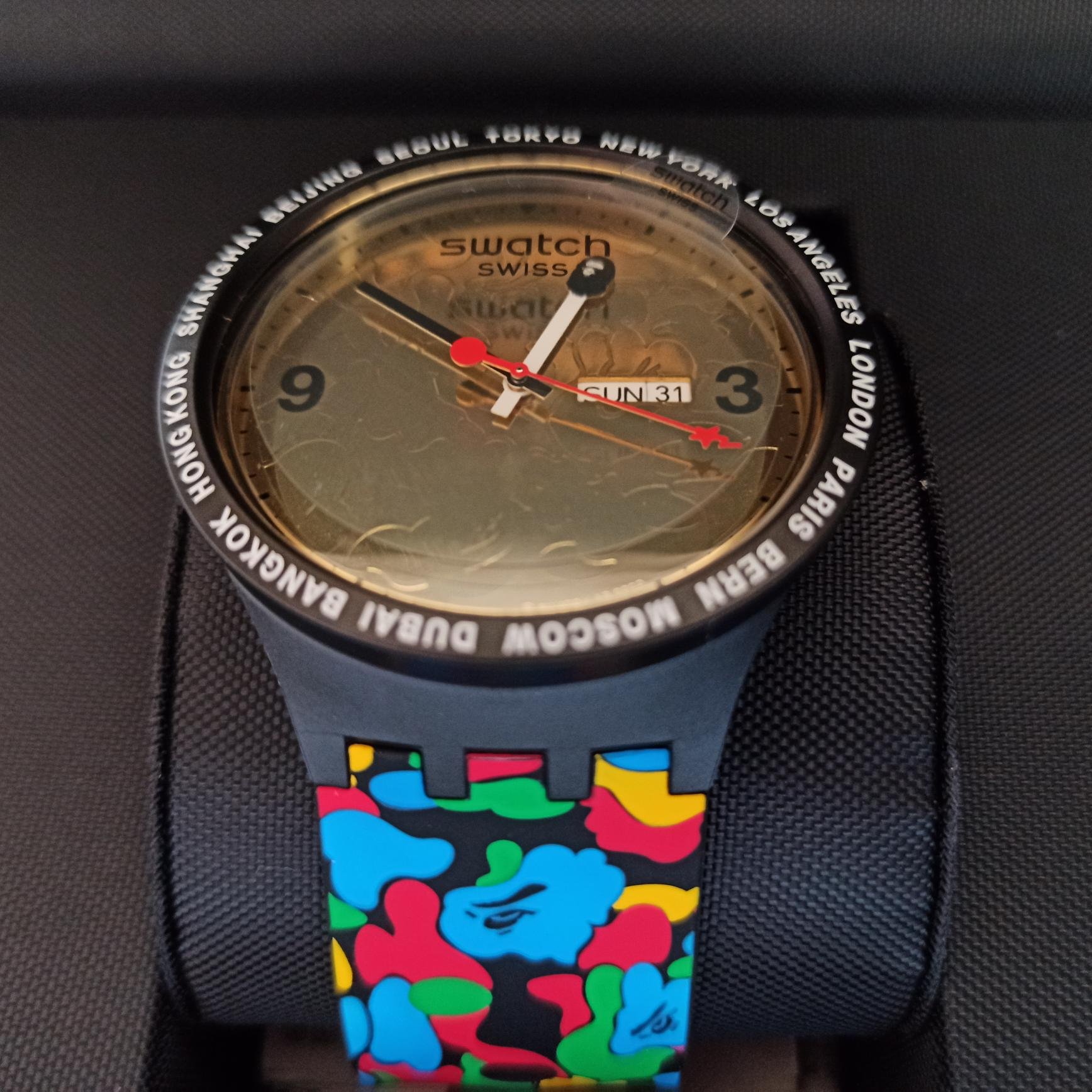 セール SWATCH × BAPE BIG BOLD M 白 マルチカモ スウォッチ | www