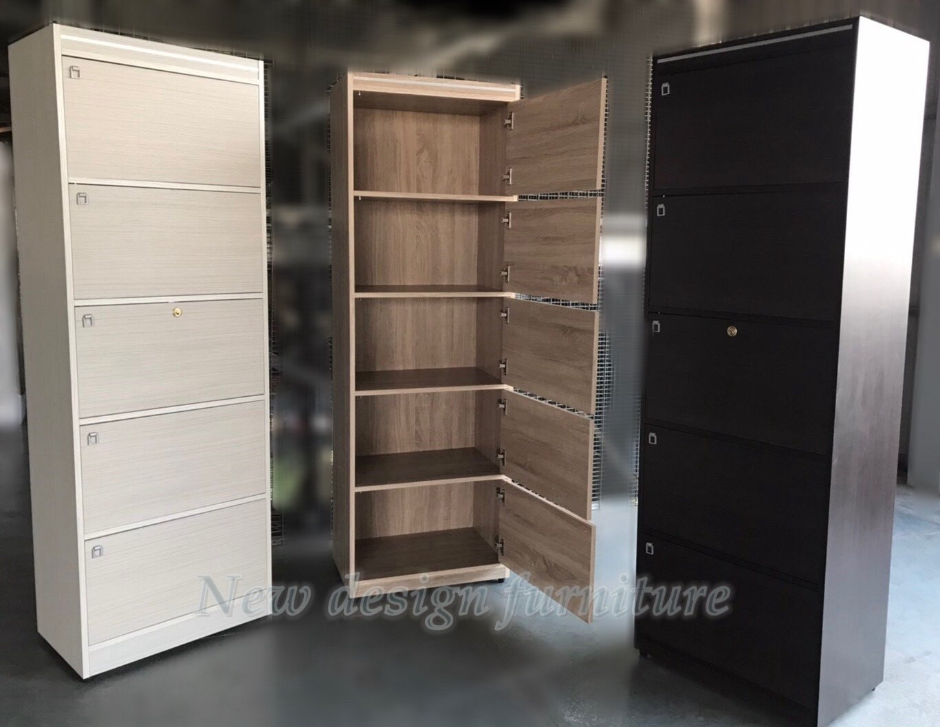 【N D Furniture】台南在地家具-經濟型全木心板60cm有門收納書櫃/置物高櫃(出租套房/學生宿舍)NS
