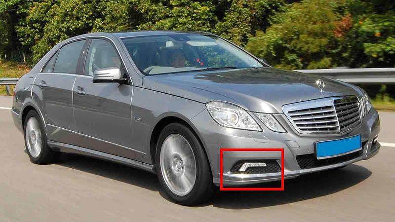 《※台灣之光※》全新BENZ W212 08 09年原廠型舊款眉毛型DRL LED日行燈 台灣製 E250 E200