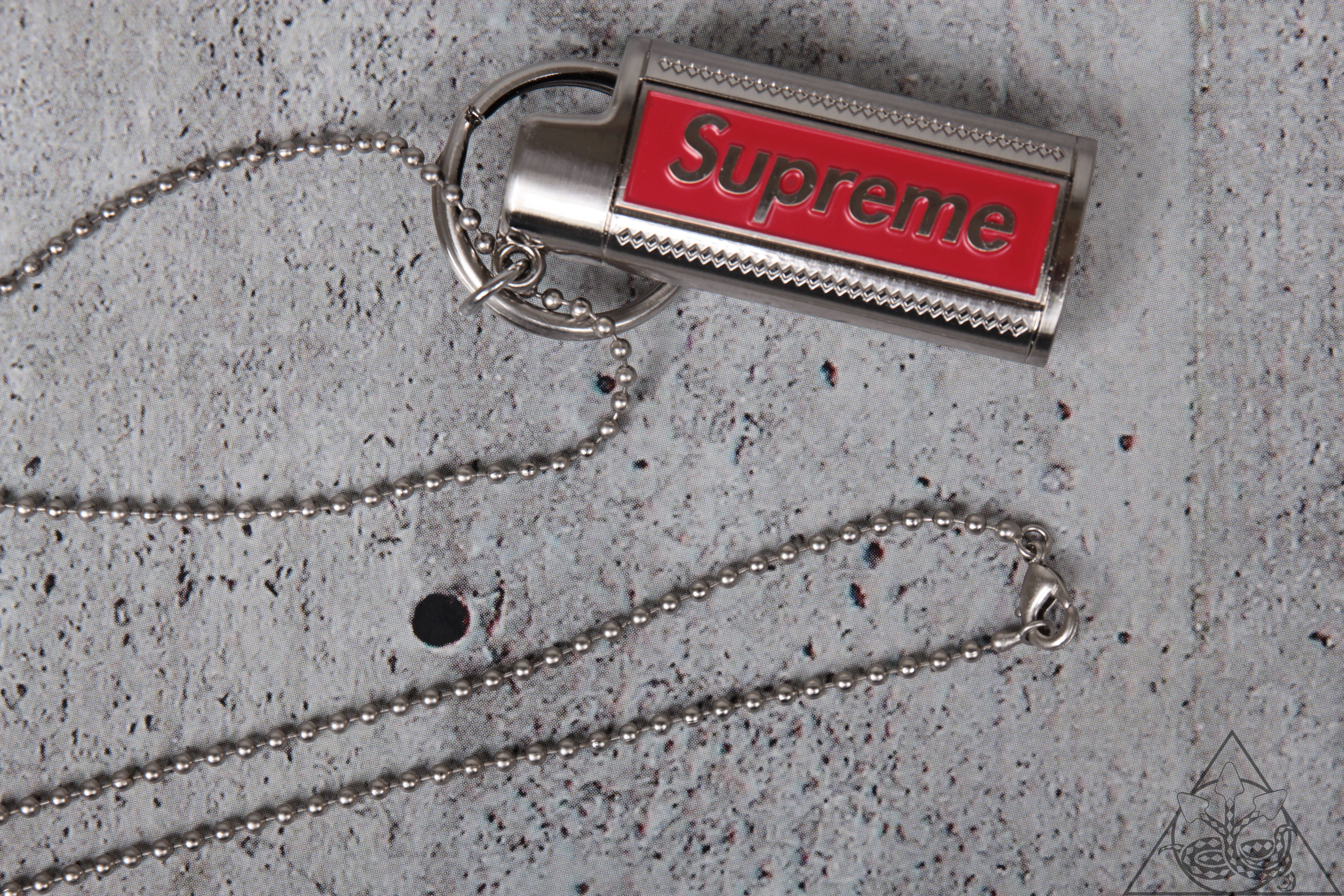 HYDRA】Supreme Metal Lighter Holster 打火機套項鍊Bic適用【SUP361