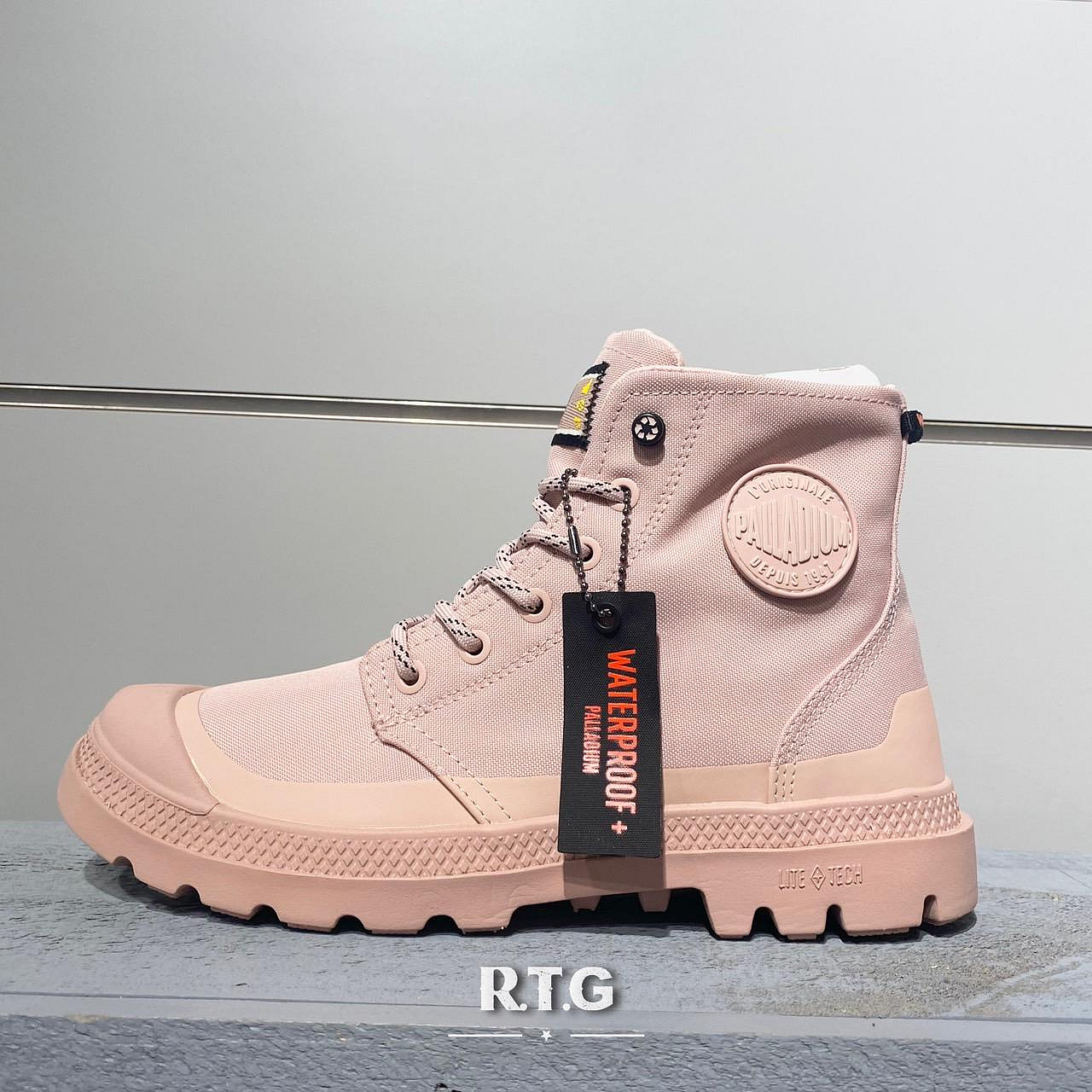 【RTG】PALLADIUM PAMPA RCYCL LITE+WP+ ZIP 粉色 橘標防水 女鞋 74066-649