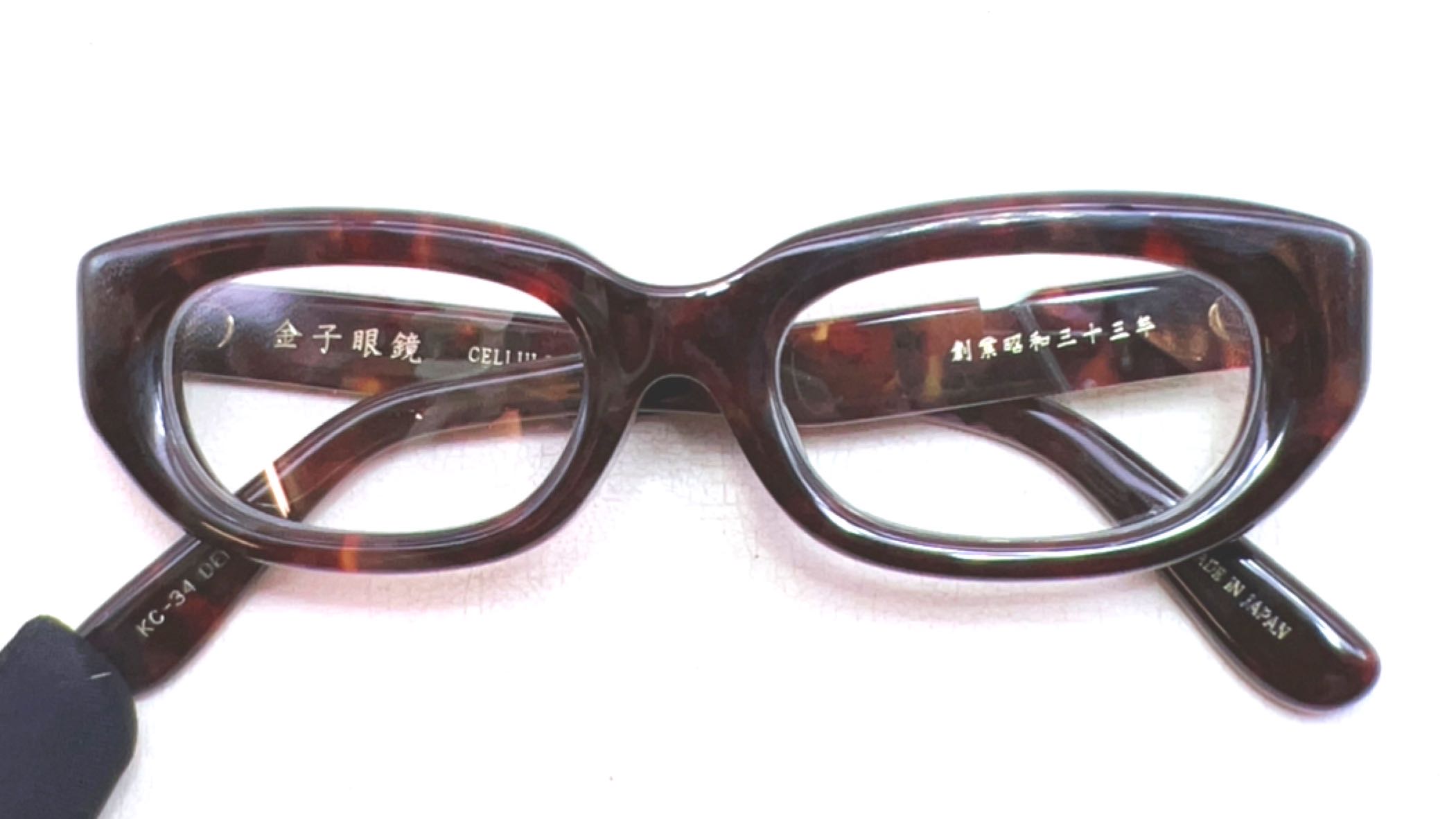 本閣】金子眼鏡KC34 日本手工賽璐珞光學眼鏡粗厚方框玳瑁色五枚蝶番與
