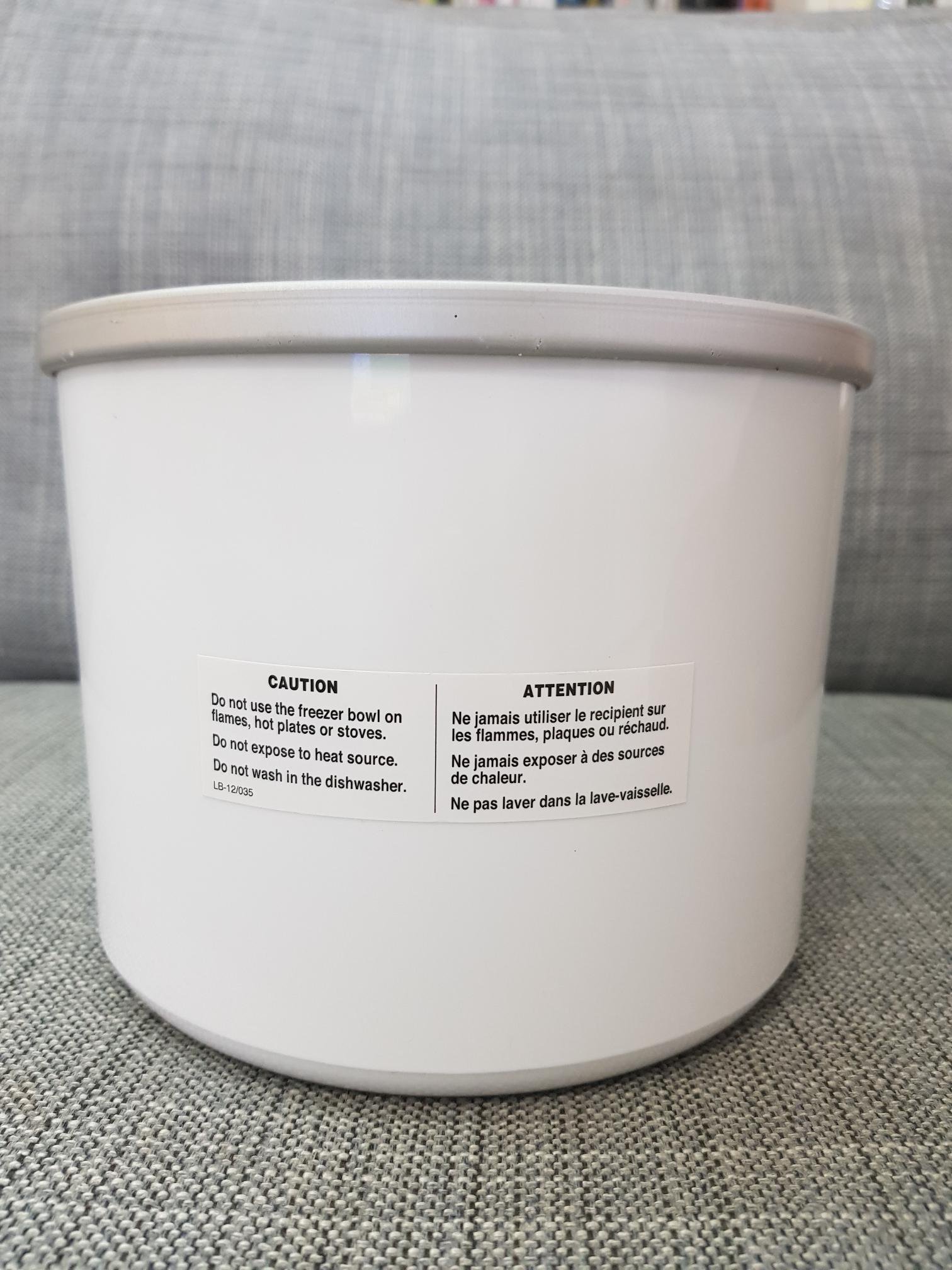 Cuisinart ICE-45RFB 1-1/2-Quart Ice Cream Maker Freezer Bowl - For use with  the Cuisinart ICE-45 Mix It In Soft Serve Ice Cream Maker , White