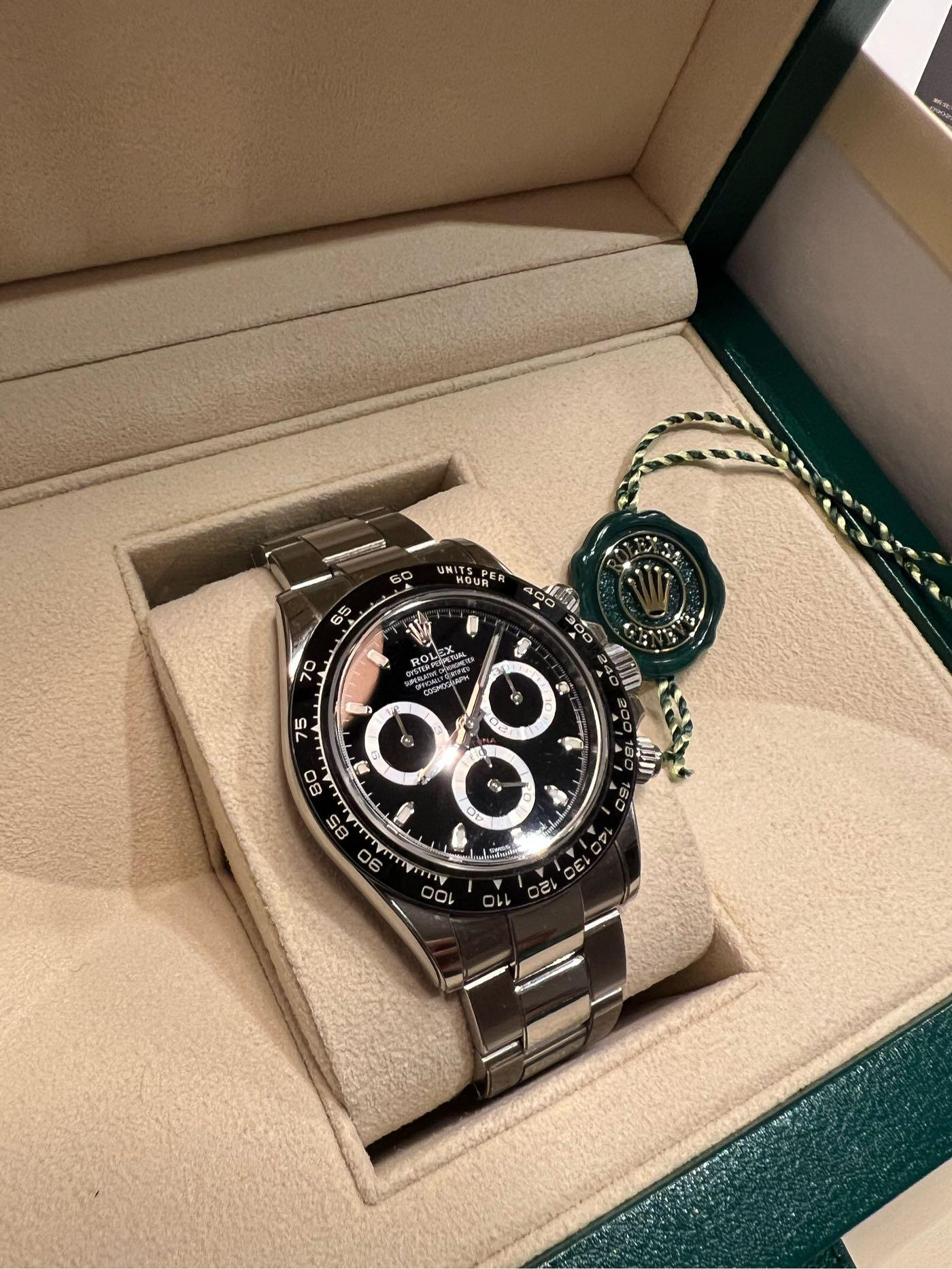 ROLEX 勞力士 Daytona 迪通拿 116500 116500LN 黑熊貓 不鏽鋼 白色面盤 計時碼錶 自動上鍊 陶瓷錶圈 2023保單 新式保卡