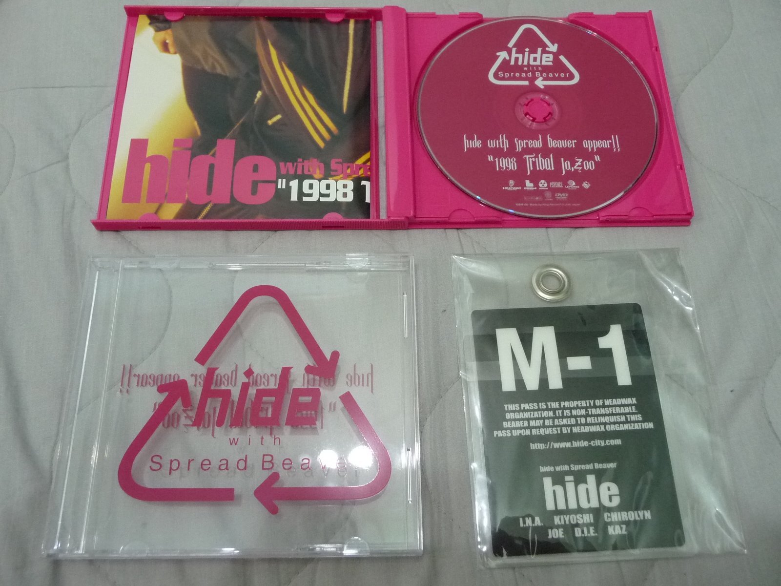 ☆LEMONed Hide☆出清二手日版初回限定復刻Hide 1998 TRIBAL Ja,Zoo