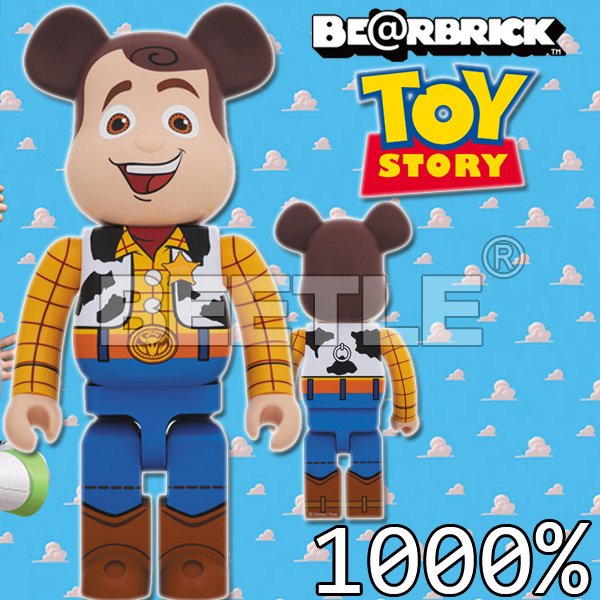 BEETLE BE@RBRICK DISNEY 迪士尼玩具總動員TOY STORY 胡迪WOODY 1000