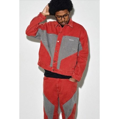 Supreme 2-Tone Paneled デニムジャケット L シュプリーム bak.unimed