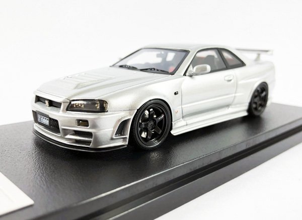 秉田屋】現貨HPI Nissan Skyline GT-R R34 Nismo Z-tune 市售版銀1/43