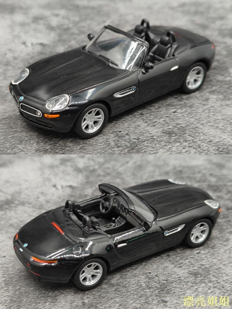 熱銷模型車1:64 京商kyosho 寶馬BMW Z8 黑致敬經典507 敞篷跑車合金