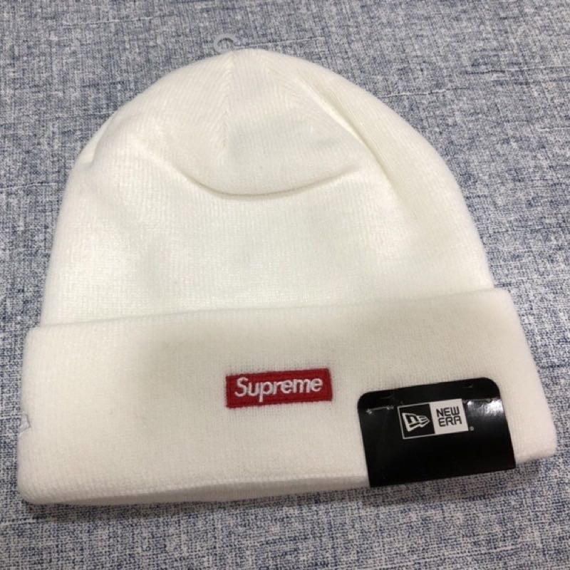 全新絕版『Supreme』New Era BigS Beanie White(白色毛帽) 秋冬保暖