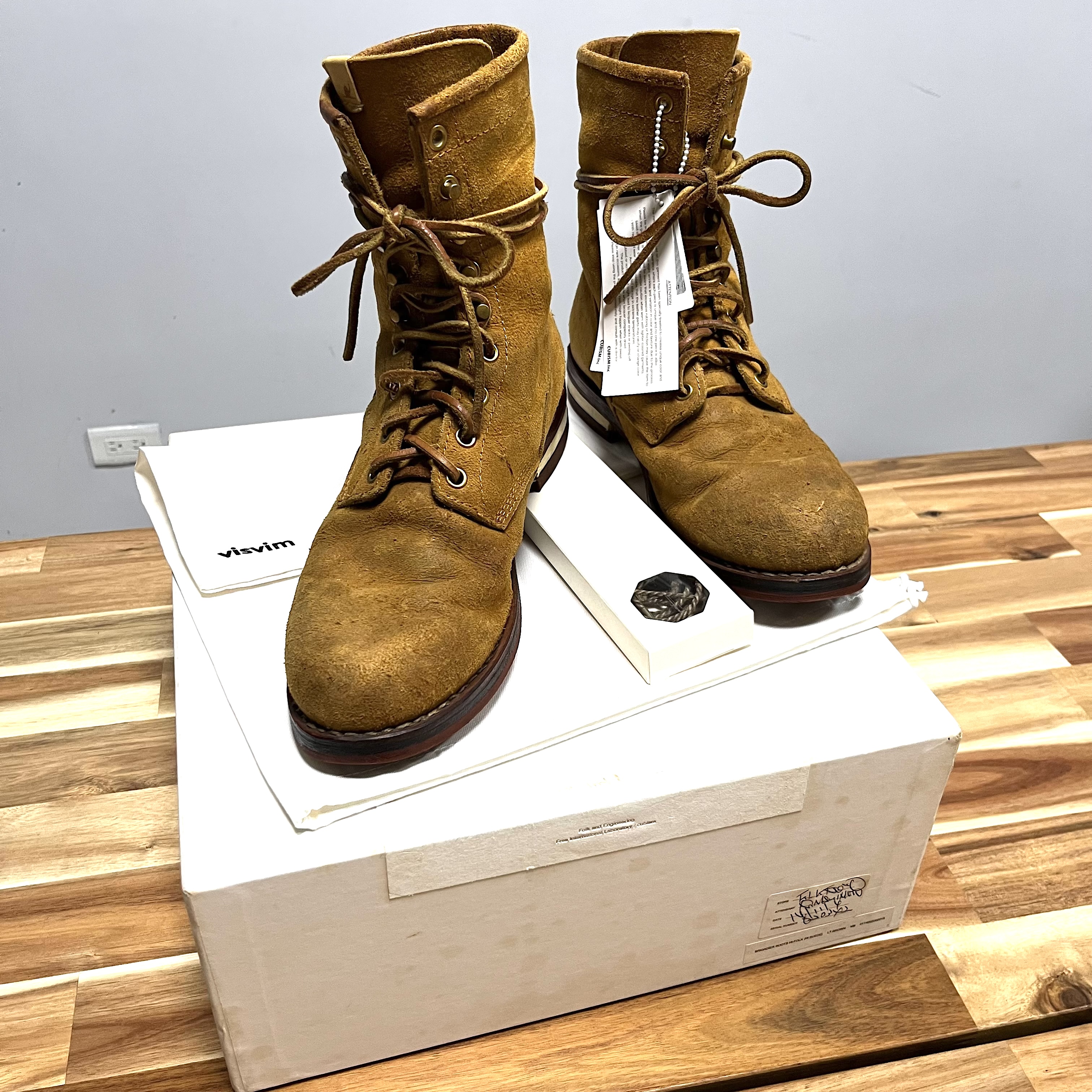 Holy靴!真香～] Visvim Boots Brigadier Boots Hi-Folk 9D 27cm