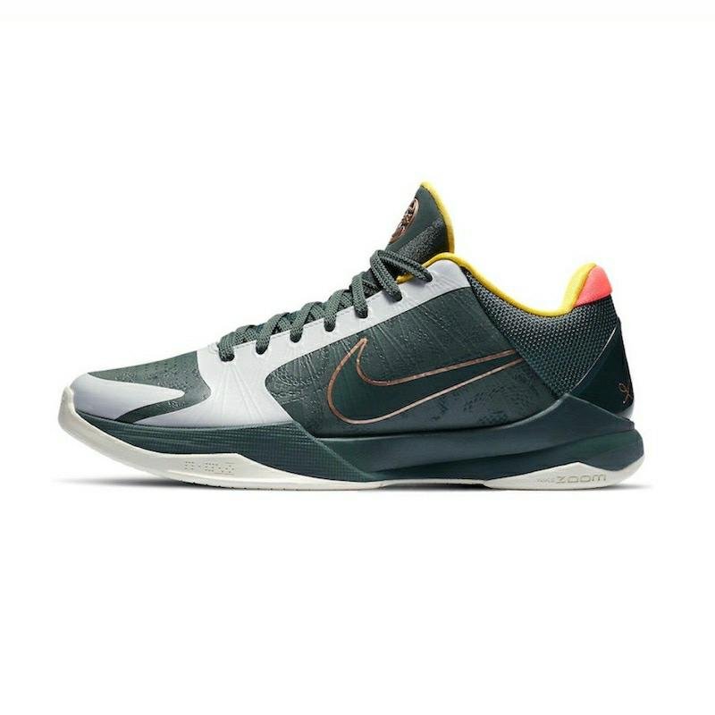 最新2020 Nike Kobe 5 Protro EYBL 科比 ZK5 灰绿 CD4991-300 …US13