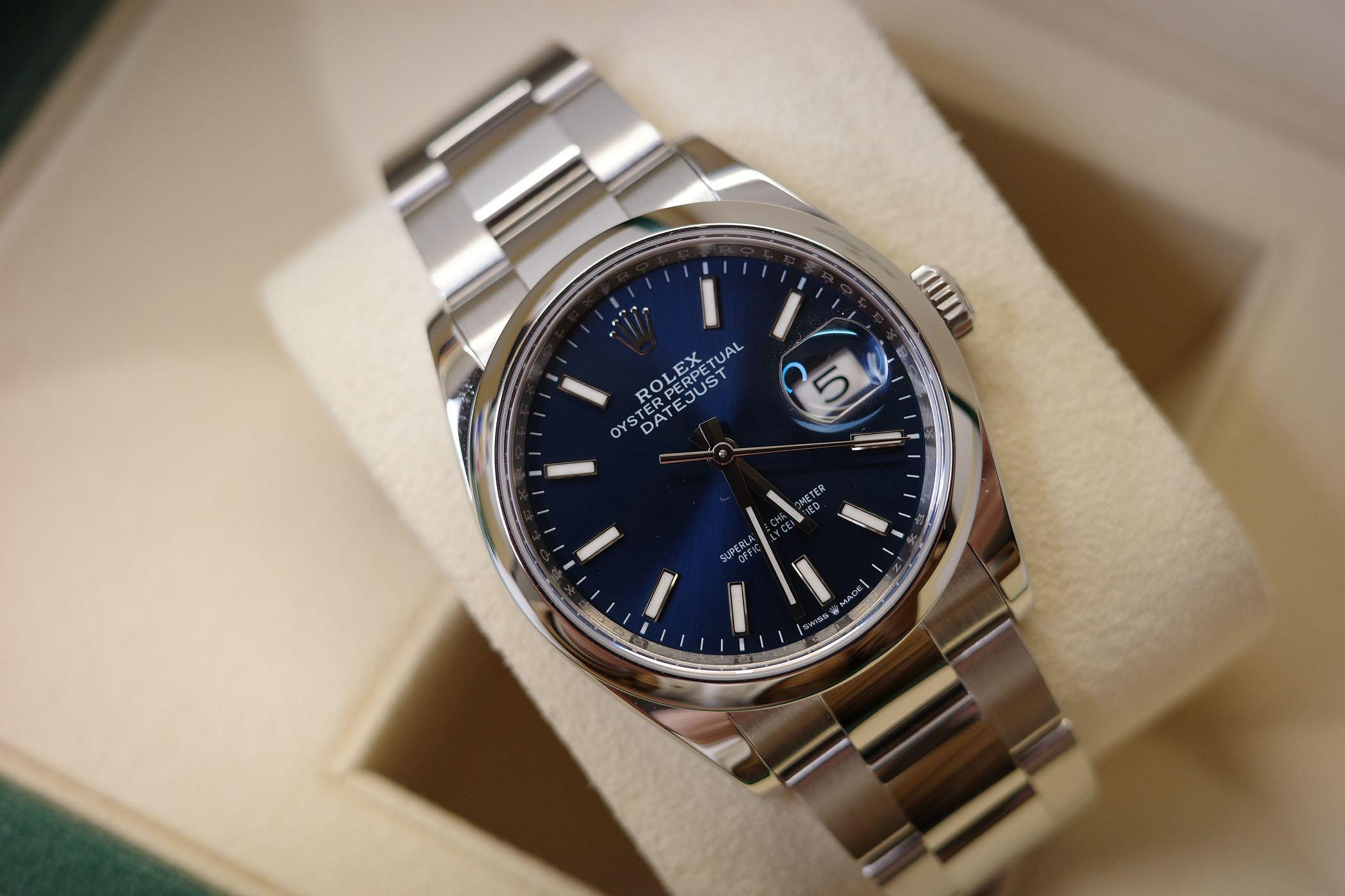 Rolex datejust 126200 藍面 2021 盒單全 116200 124270 116200 116234 126234 116900 參考