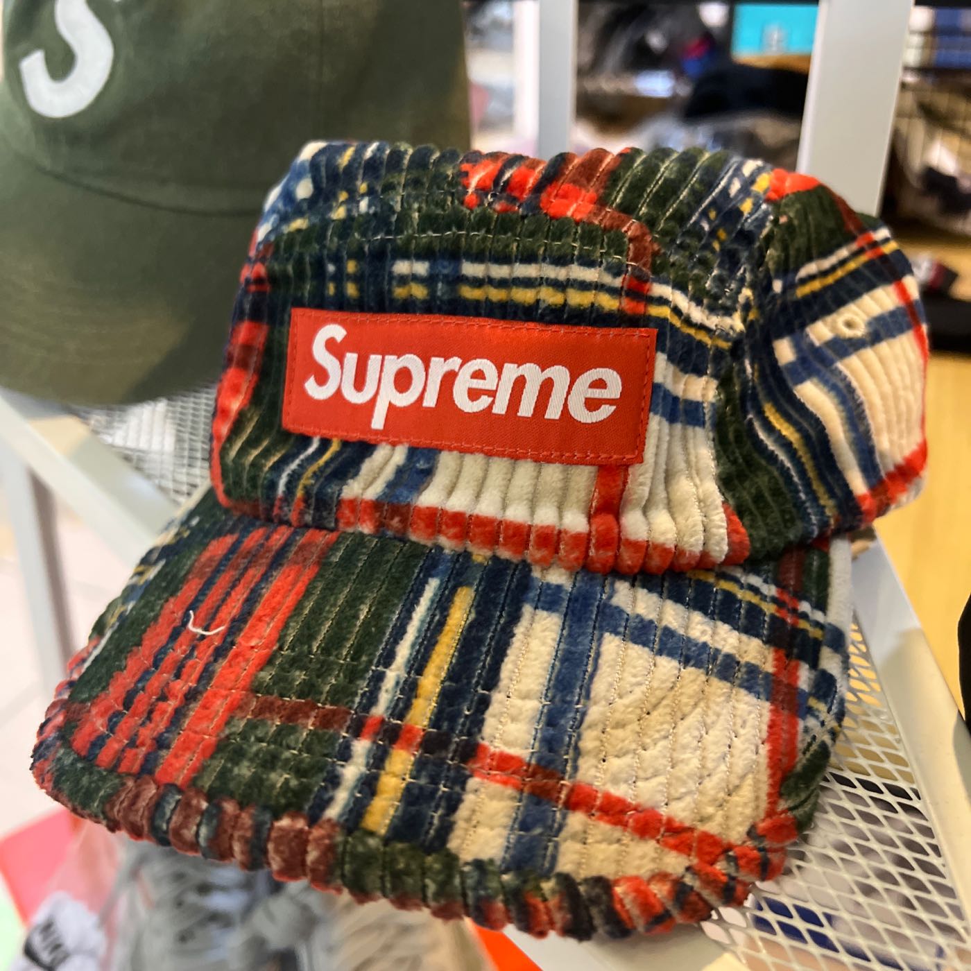 xsPC 現貨Supreme 22SS Corduroy Camp Cap 燈芯絨露營帽鴨舌帽彎檐帽