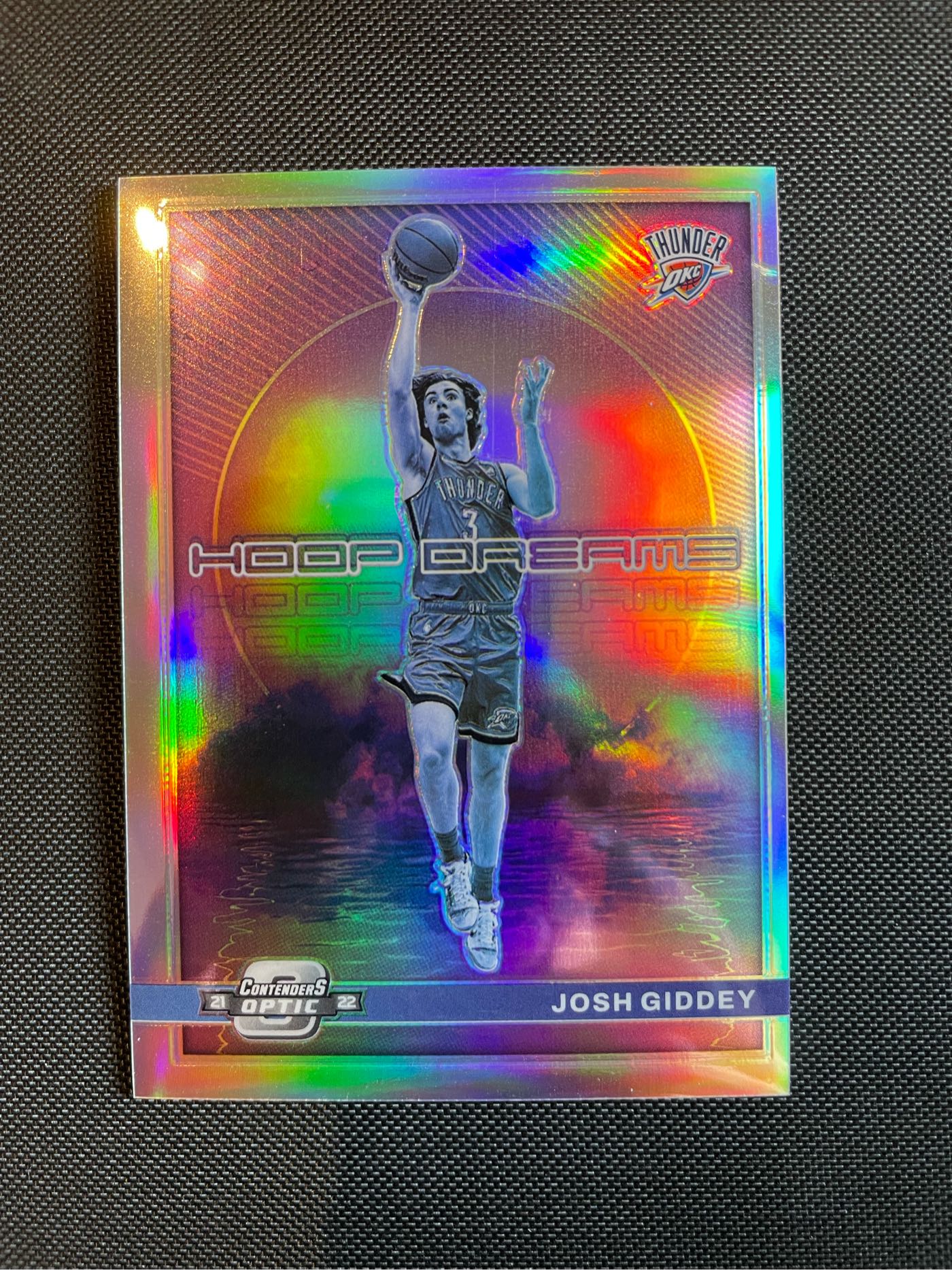 2021 Contenders Optic Silver Rookie Hoop Dreams Josh Giddey RC #6