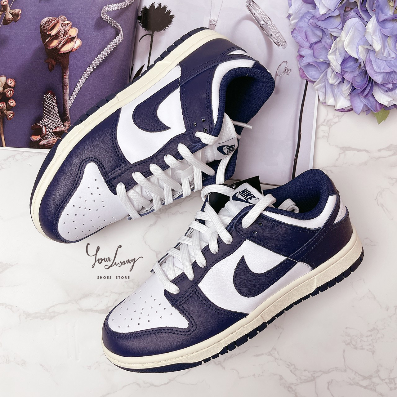 Luxury】日本NIKE Wmns Dunk Low Vintage Navy 深藍奶油底DD1503-115