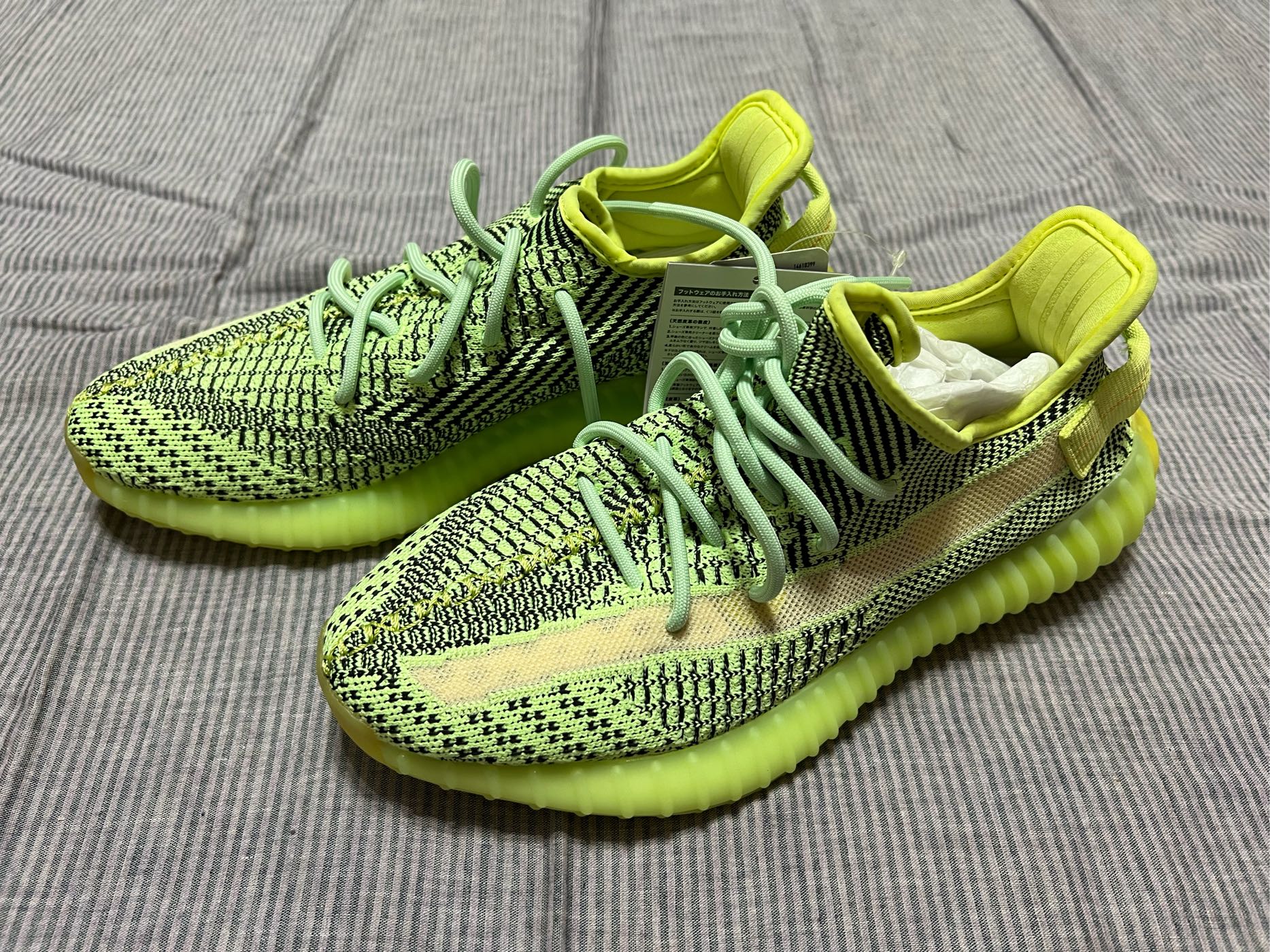 Adidas yeezy boost 350 V2 黑螢光綠椰子Yeezreel FW5191 | Yahoo奇摩拍賣