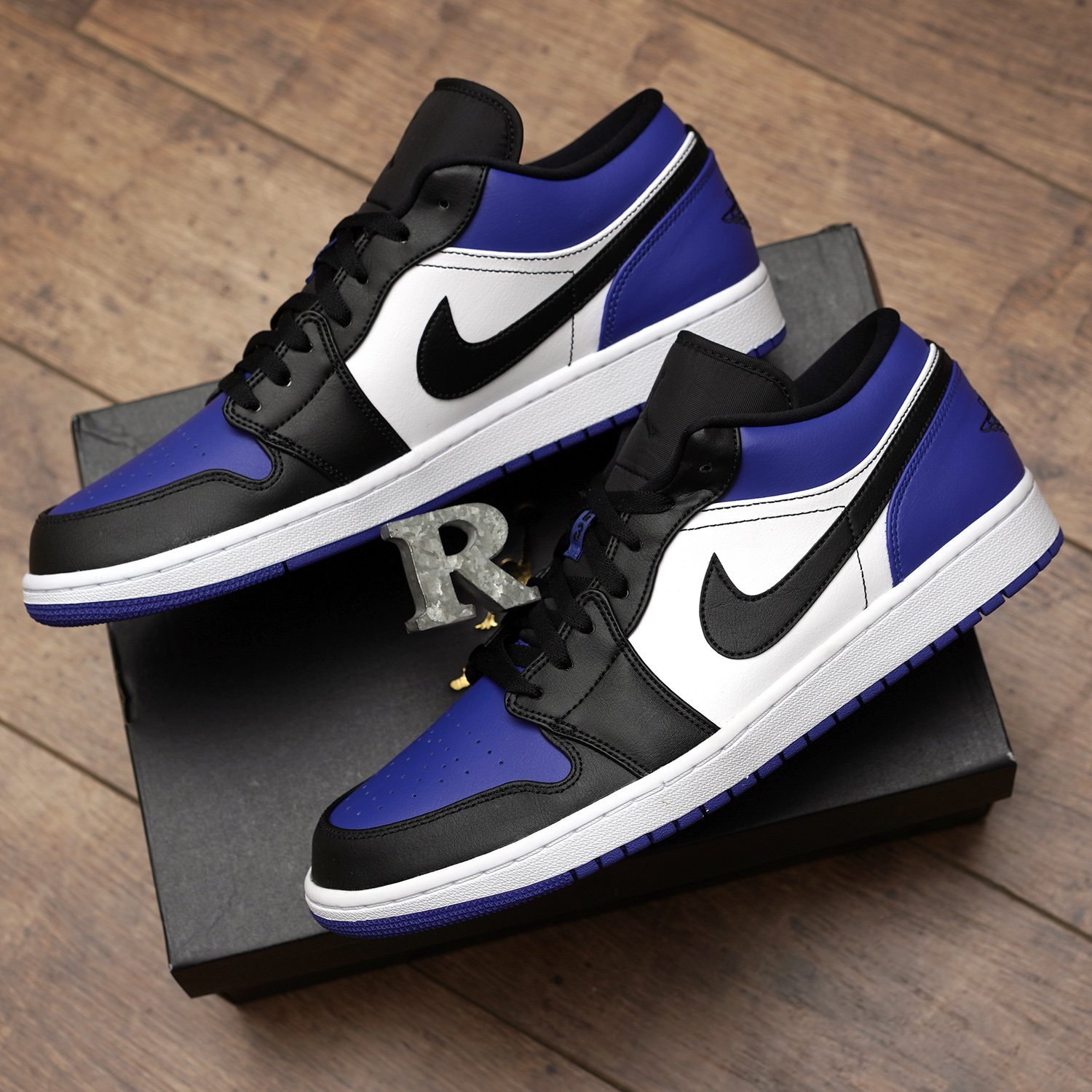 R'代購Nike Air Jordan 1 Low Royal toe 黑藍白藍腳趾CQ9446-400