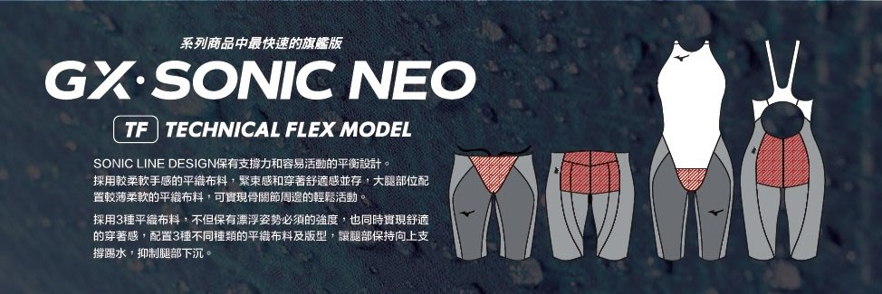 BB泳裝~ 2021 MIZUNO GX SONIC NEO TF 競賽款競技型低水阻四角泳褲