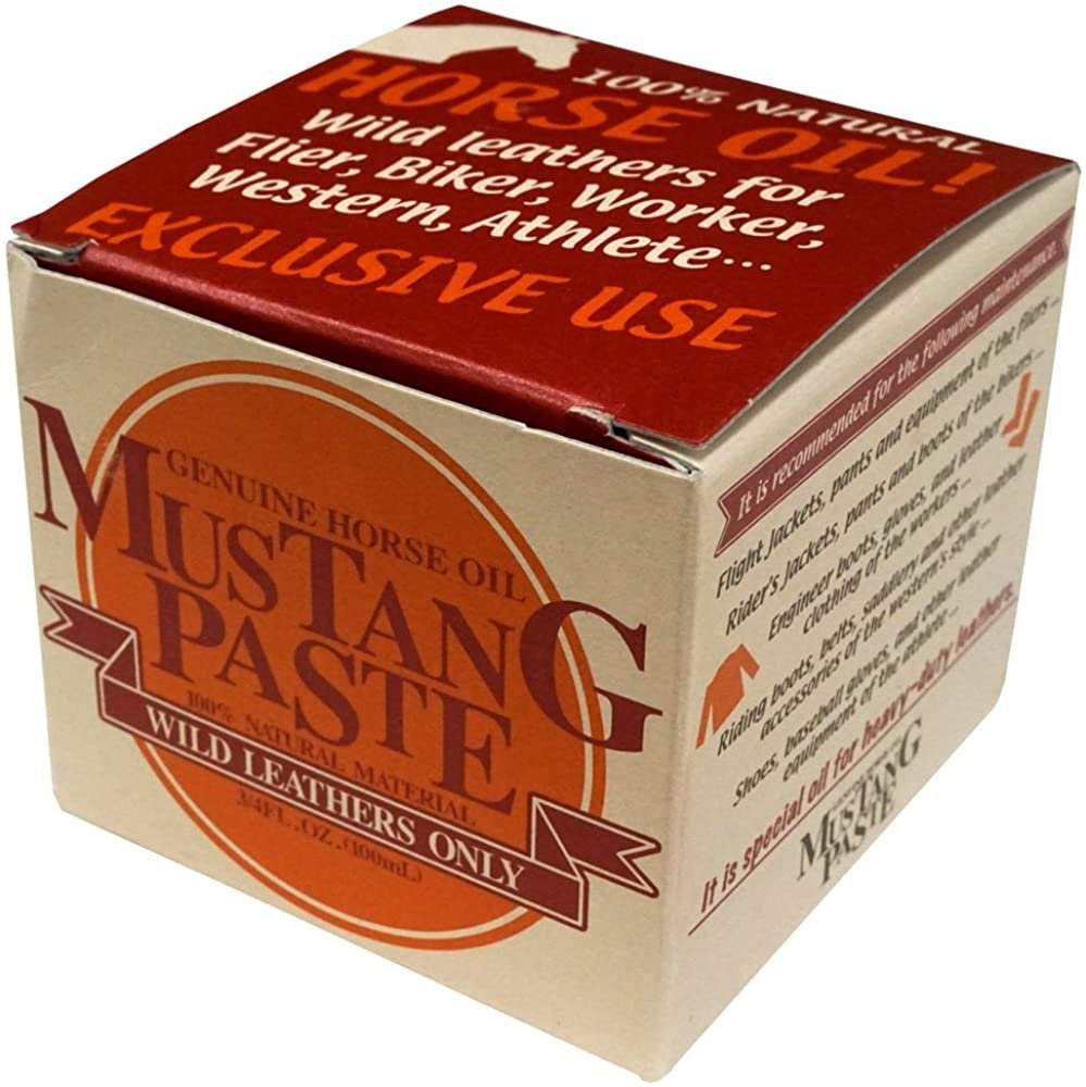 日本原裝 MUSTANG PASTE 馬油 頂級皮革 皮革 保養乳液 皮鞋 皮包 皮夾 清爽型 優質鞋材 【全日空】