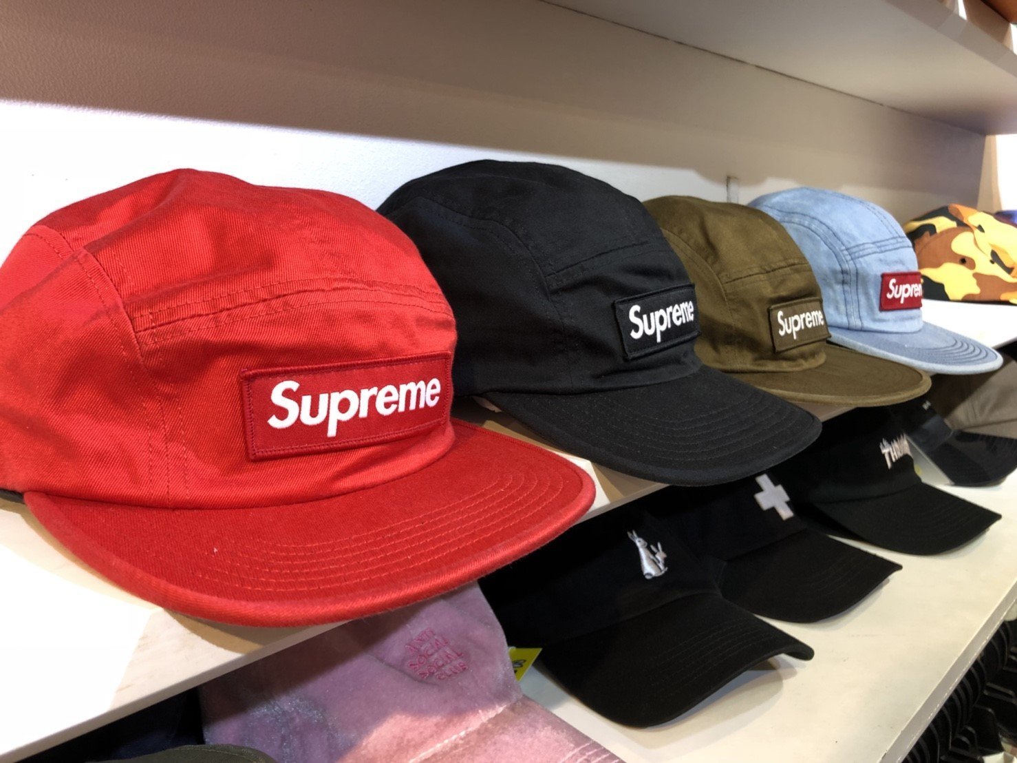 ☆LimeLight☆ 2018 Supreme Washed Chino Twill Camp Cap 皮扣款厚貼