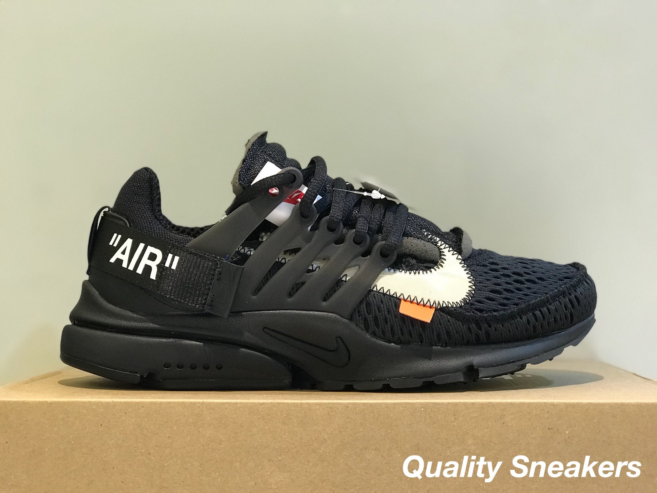 現貨- Off-White x Nike Air Presto The 10 全黑黑魚骨AA3830-002