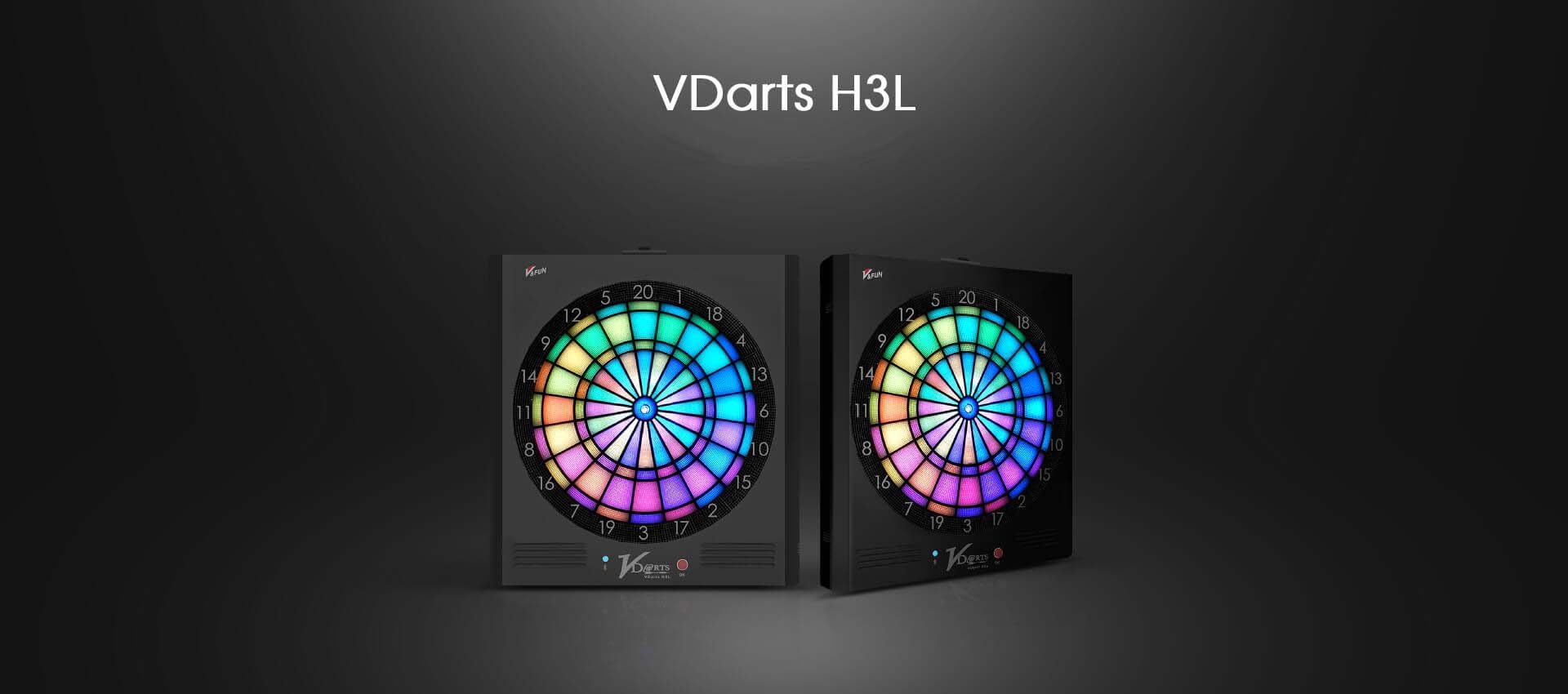 4165本通 現貨免運費 Vdarts H3L 發光靶 含飛鏢 可連結網路 居家射飛鏢 與世界連線 家用靶(壁掛式)