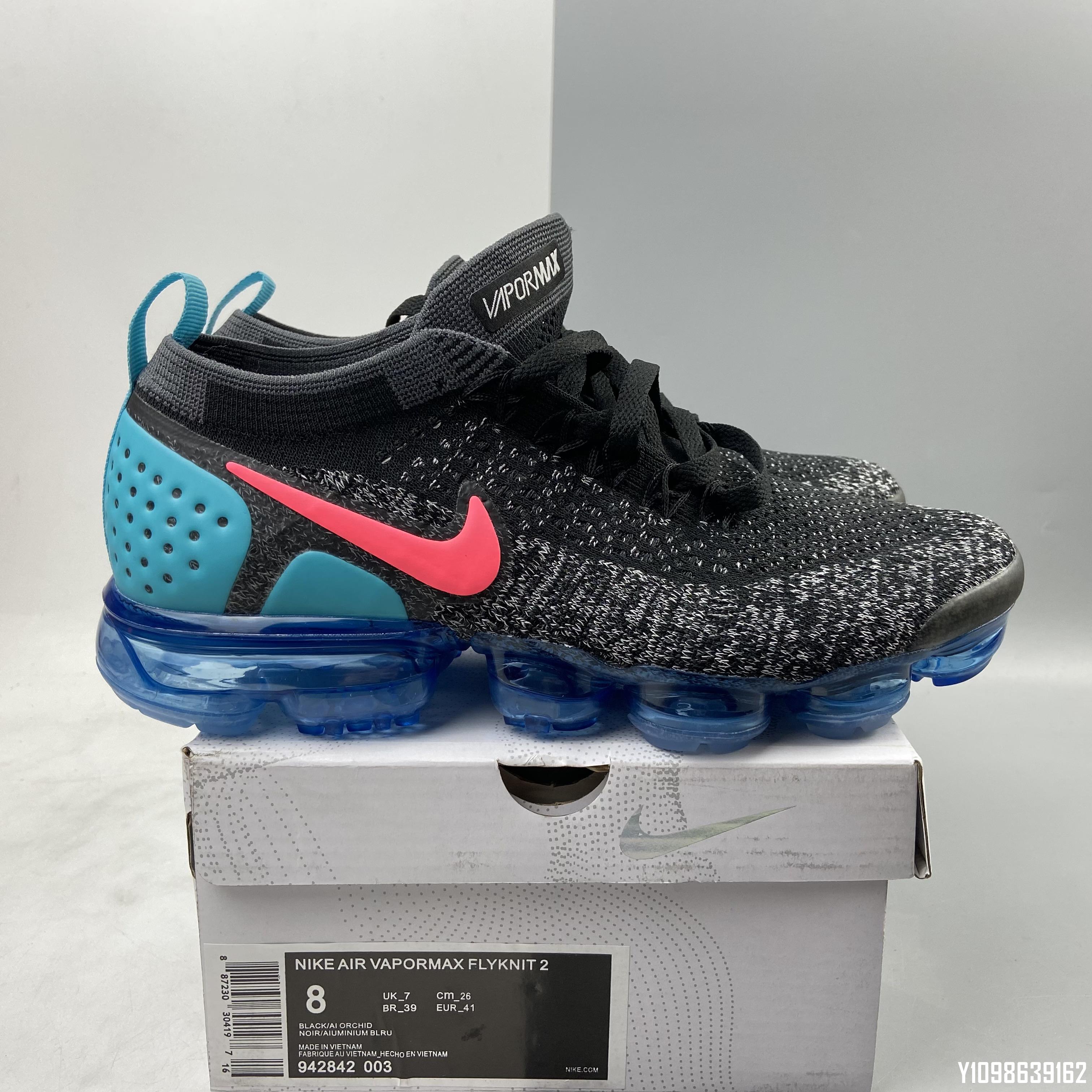 NIKE Air Vapormax Flyknit 2.0 2018 942842-003藍尾紫底橘勾冰藍男女