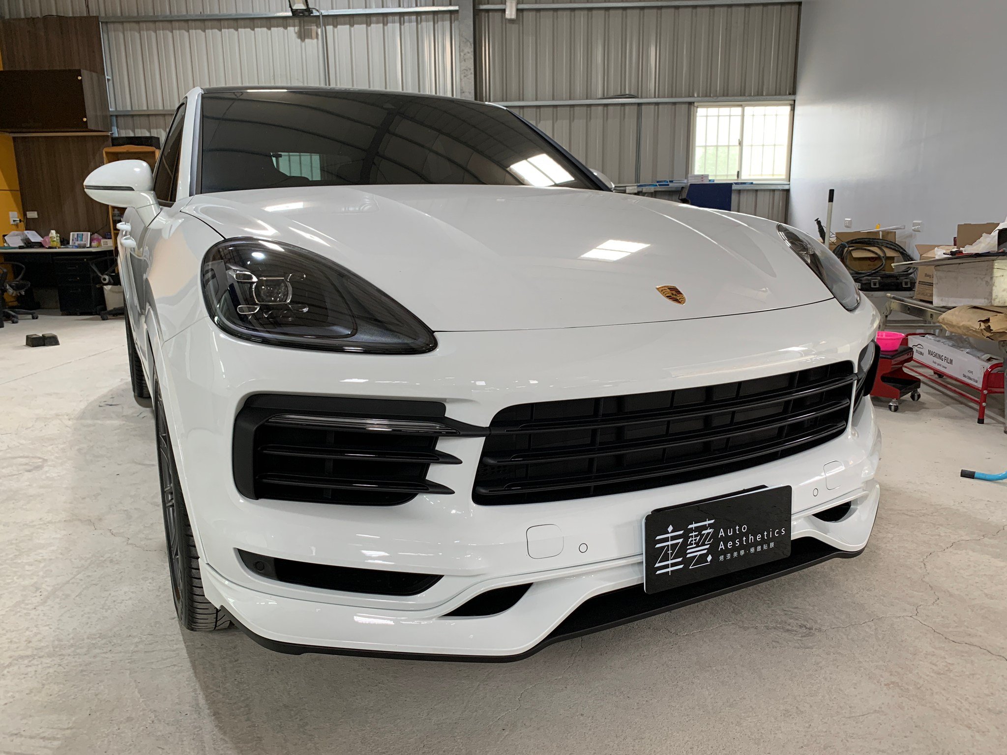 黃帝的店 Porsche Cayenne Coupe 3 0 Techart前後下巴 照後鏡 輪弧 後保中段 下護 Yahoo奇摩拍賣