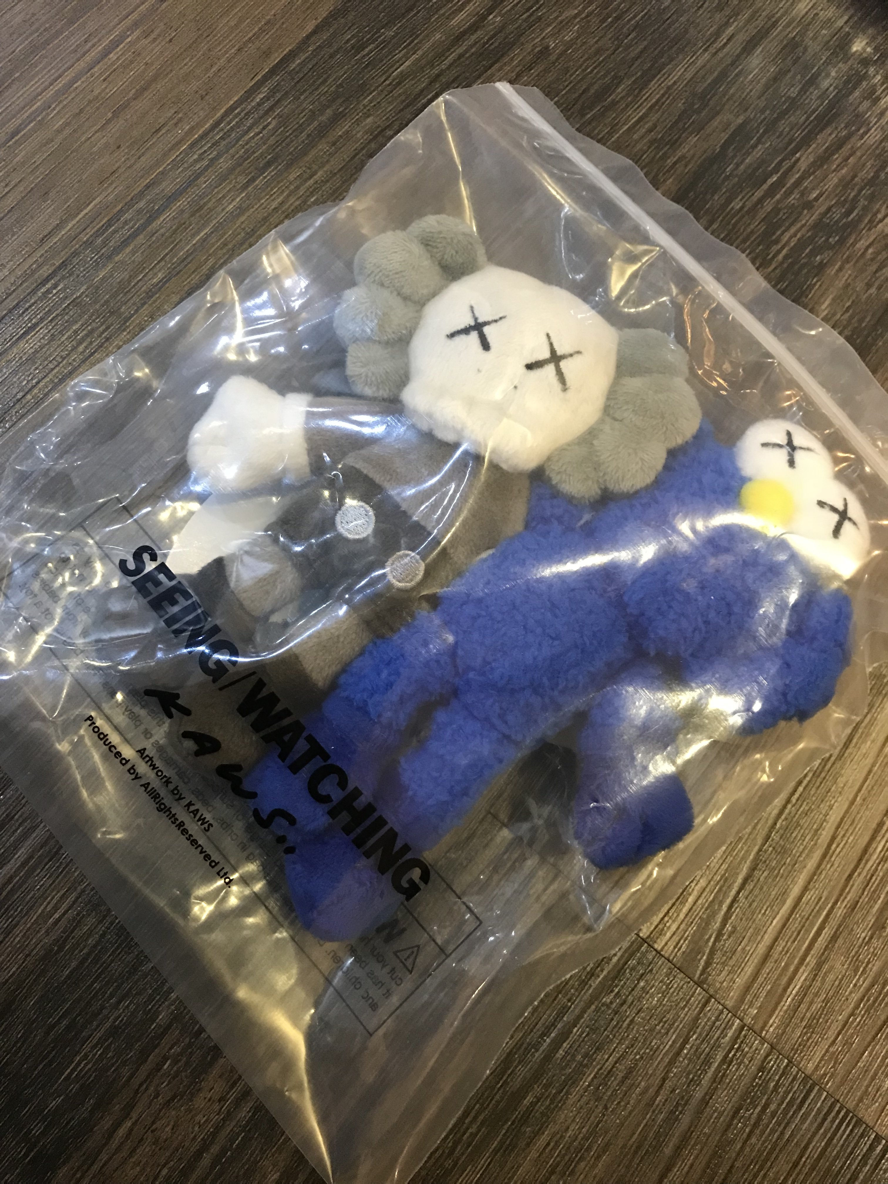 KAWS Seeing/Watching Plush Keychain