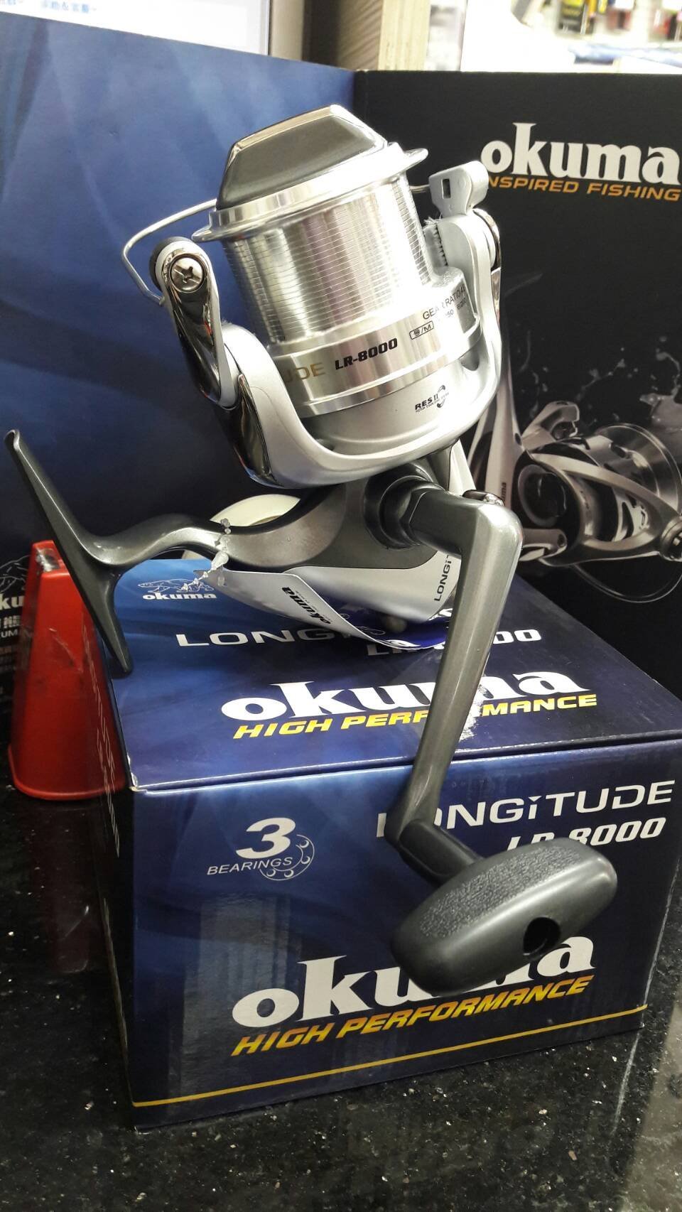 {龍哥釣具2}OKUMA 寶熊 LONGITUDE LR-8000 龍駒 遠投 捲線器+汲水袋 免運費