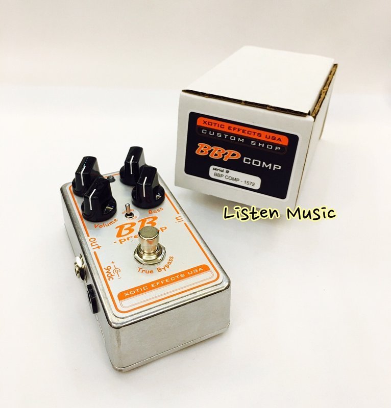 立昇樂器 Xotic Custom Shop BBP COMP Preamp 單顆前級破音效果器 美國製 公司貨