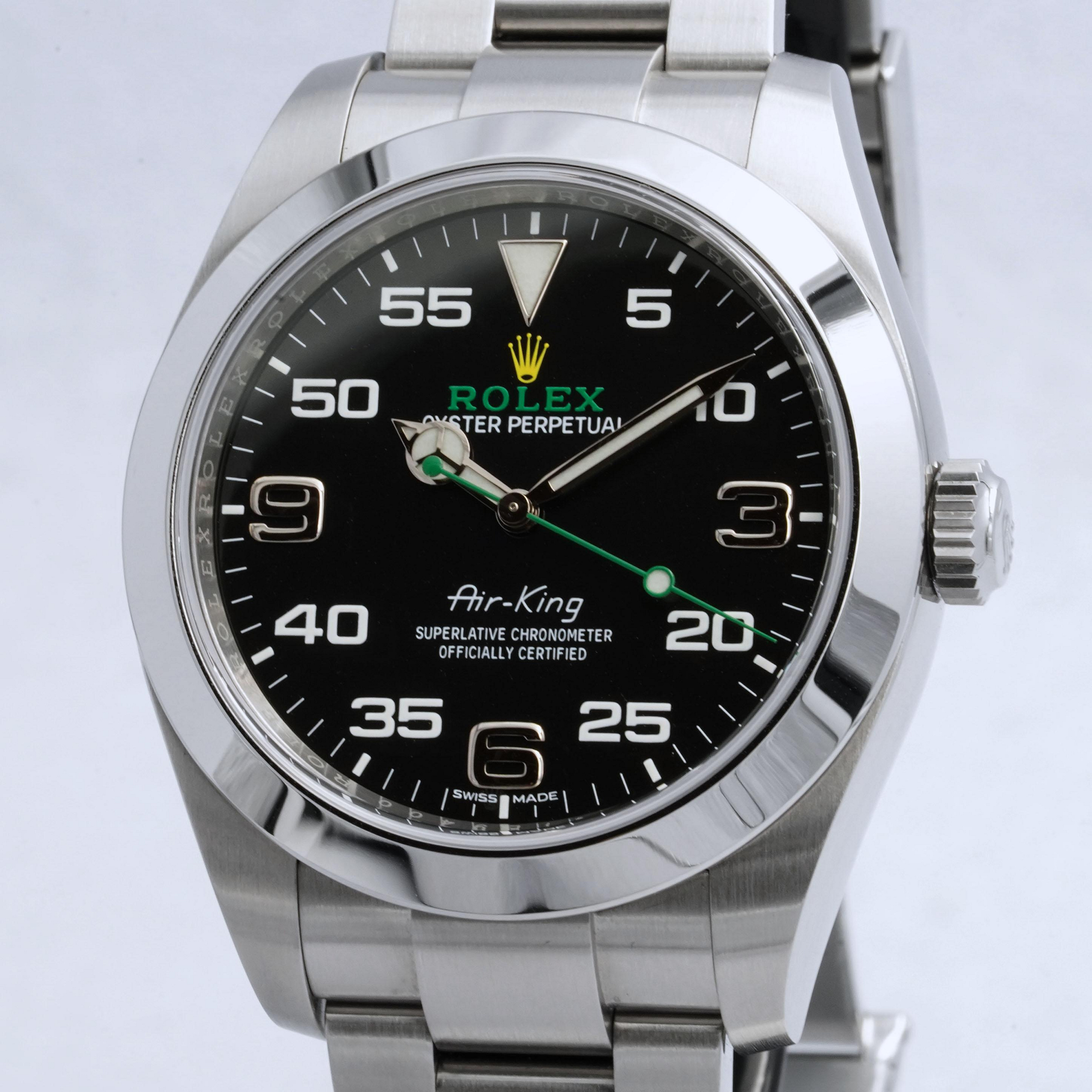 ROLEX 勞力士 116900 Air-King 空中霸王 黑面40mm 末代停產