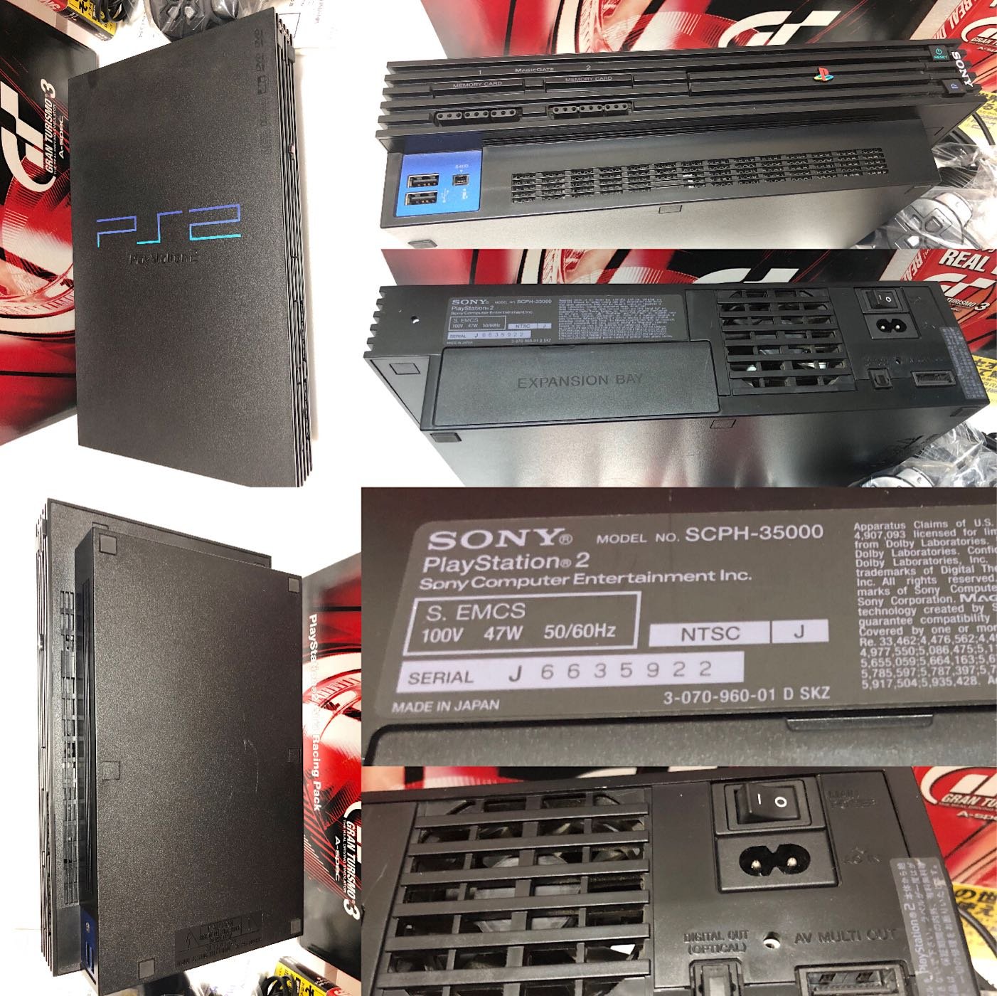 Sony PlayStation 2 PS2 SCPH-35000GT GT3限量主機同捆包 （日本製）