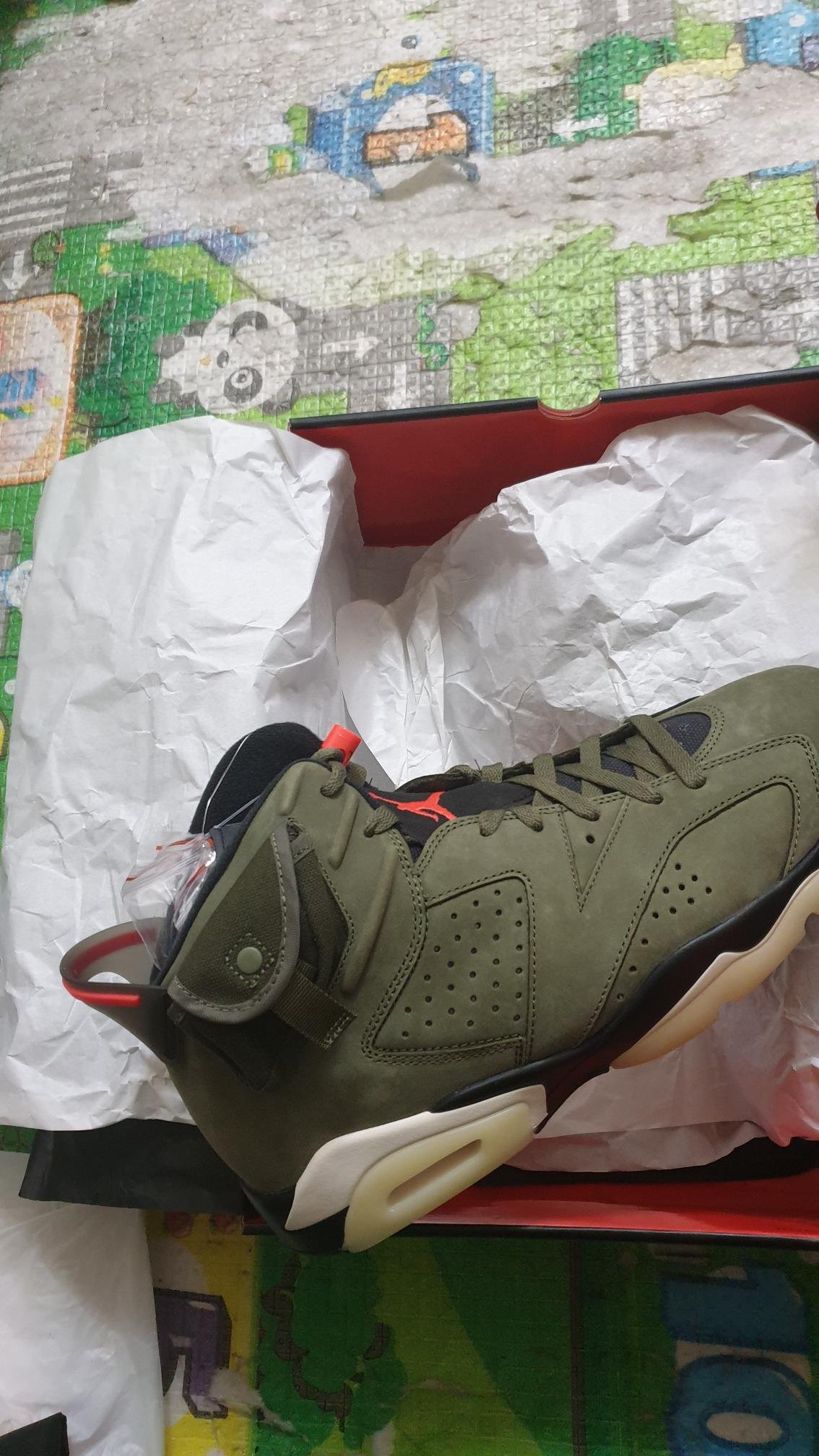 NIKE AIR JORDAN 6 aj6 仙人掌TS 夜光底Travis Scott us12 30cm